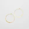 Satin Flat Hoops sold by Ivalo.com