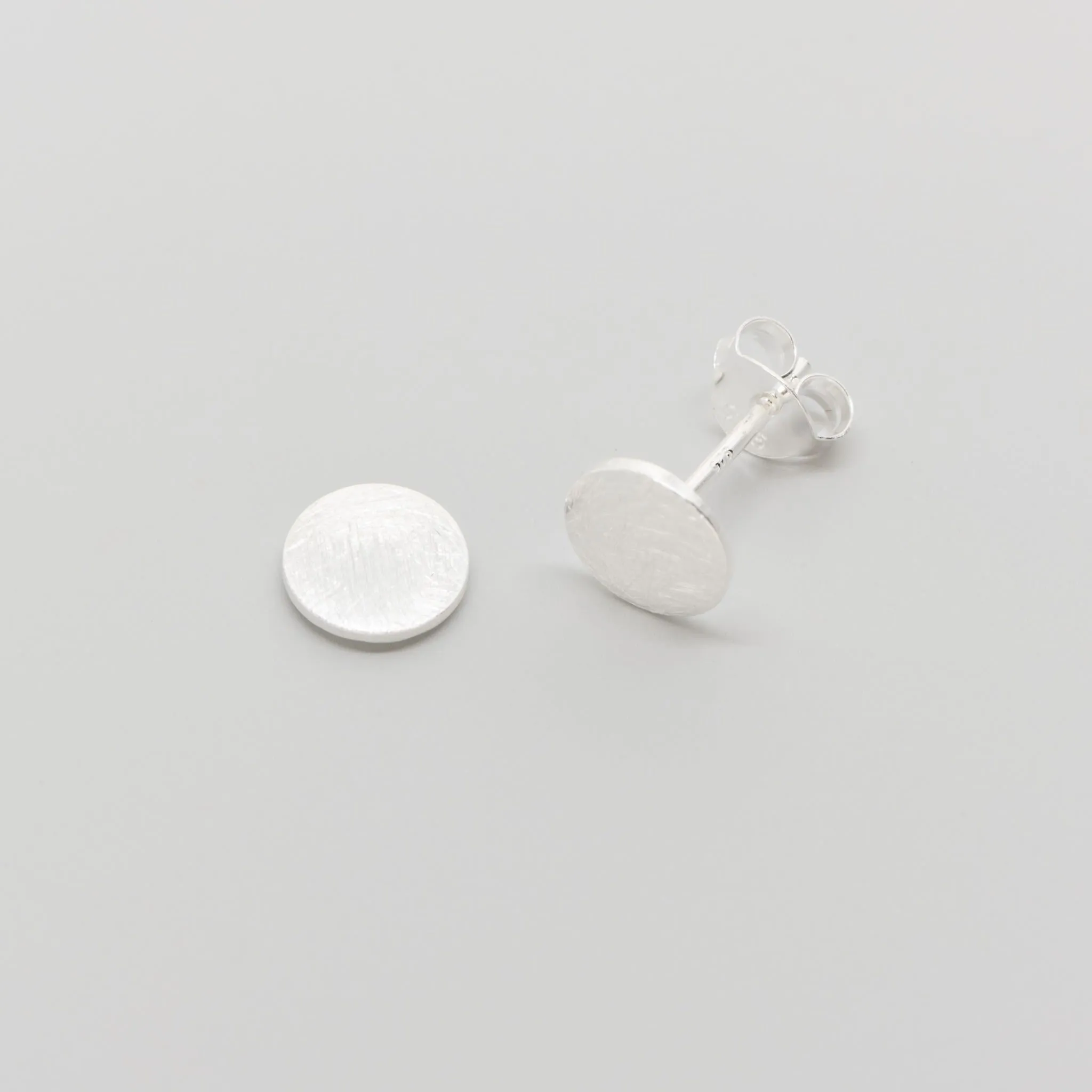 Satin Disc Stud Earrings sold by Ivalo.com