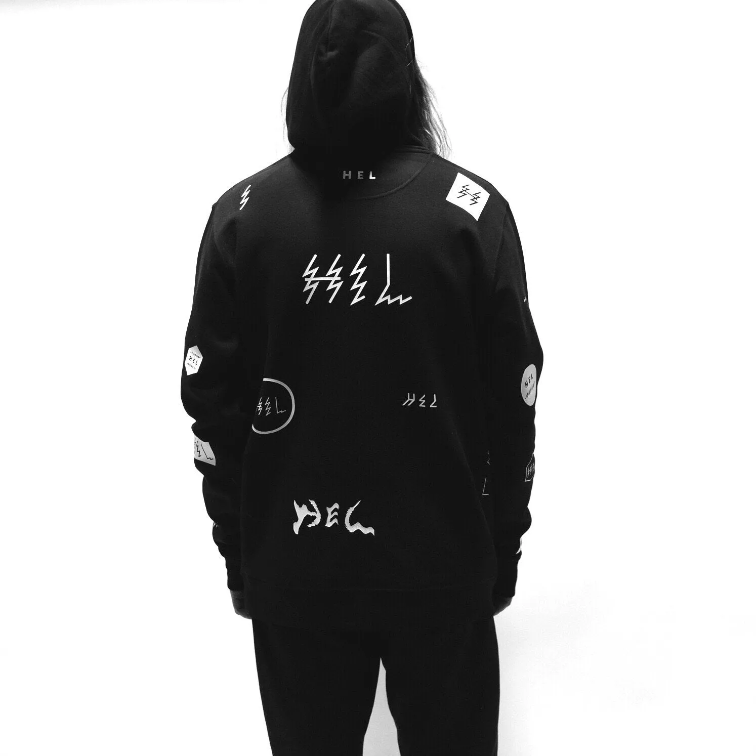 HEL N° 15 | Oversized Black Hoodie sold by Ivalo.com product image thumbnail 3