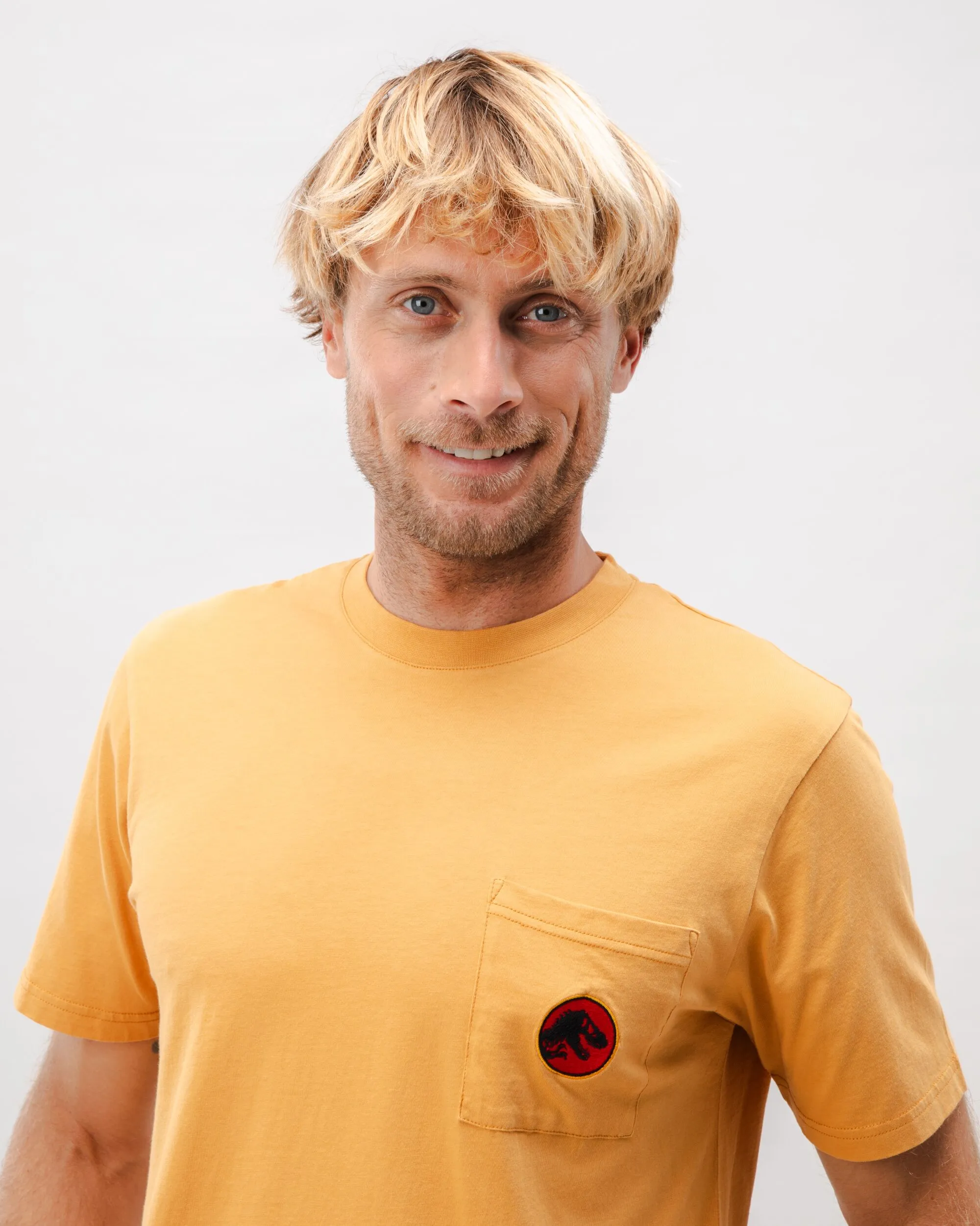 Jurassic Park Logo Cotton T-shirt Ochre sold by Ivalo.com product image thumbnail 4