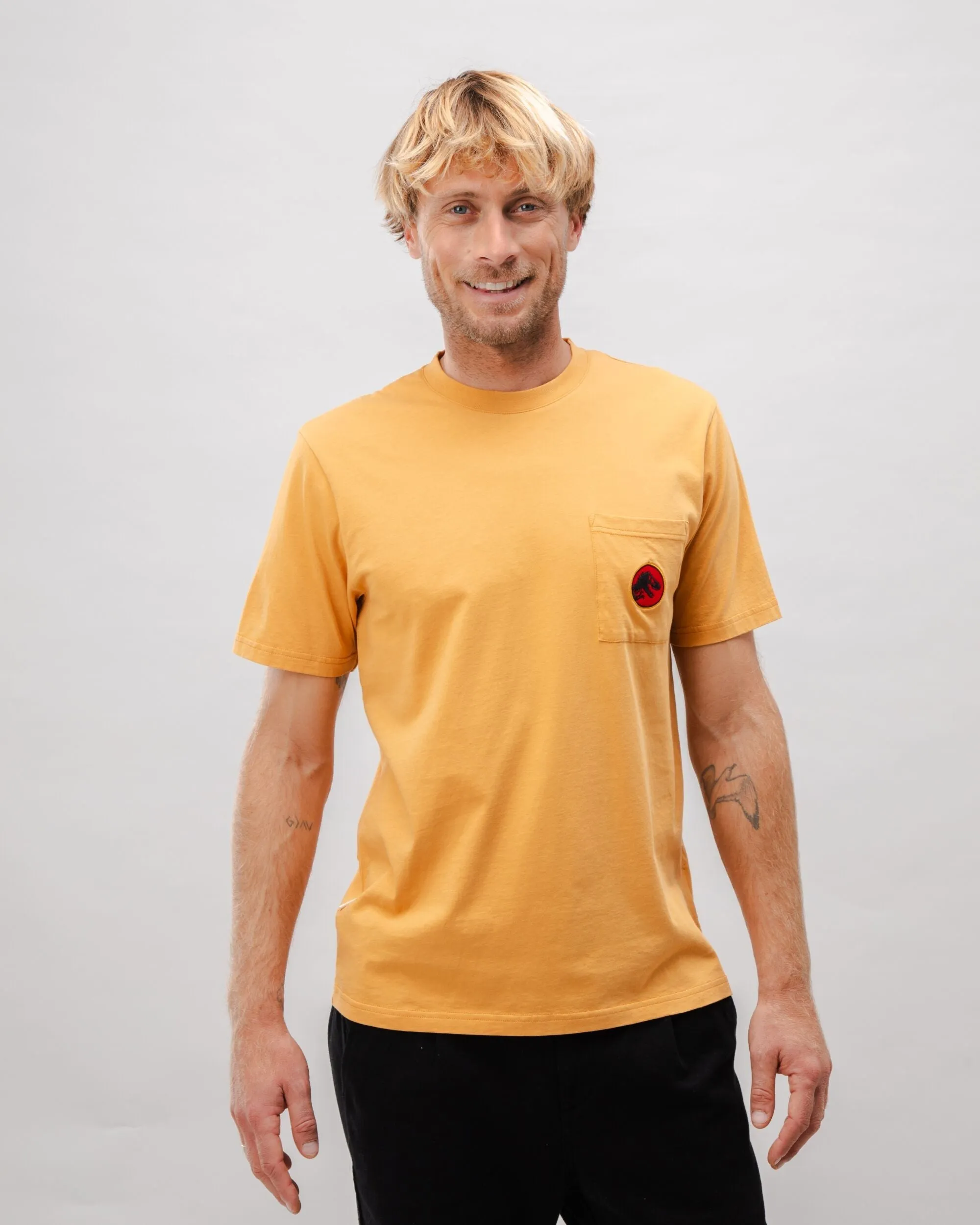 Jurassic Park Logo Cotton T-shirt Ochre sold by Ivalo.com product image thumbnail 2