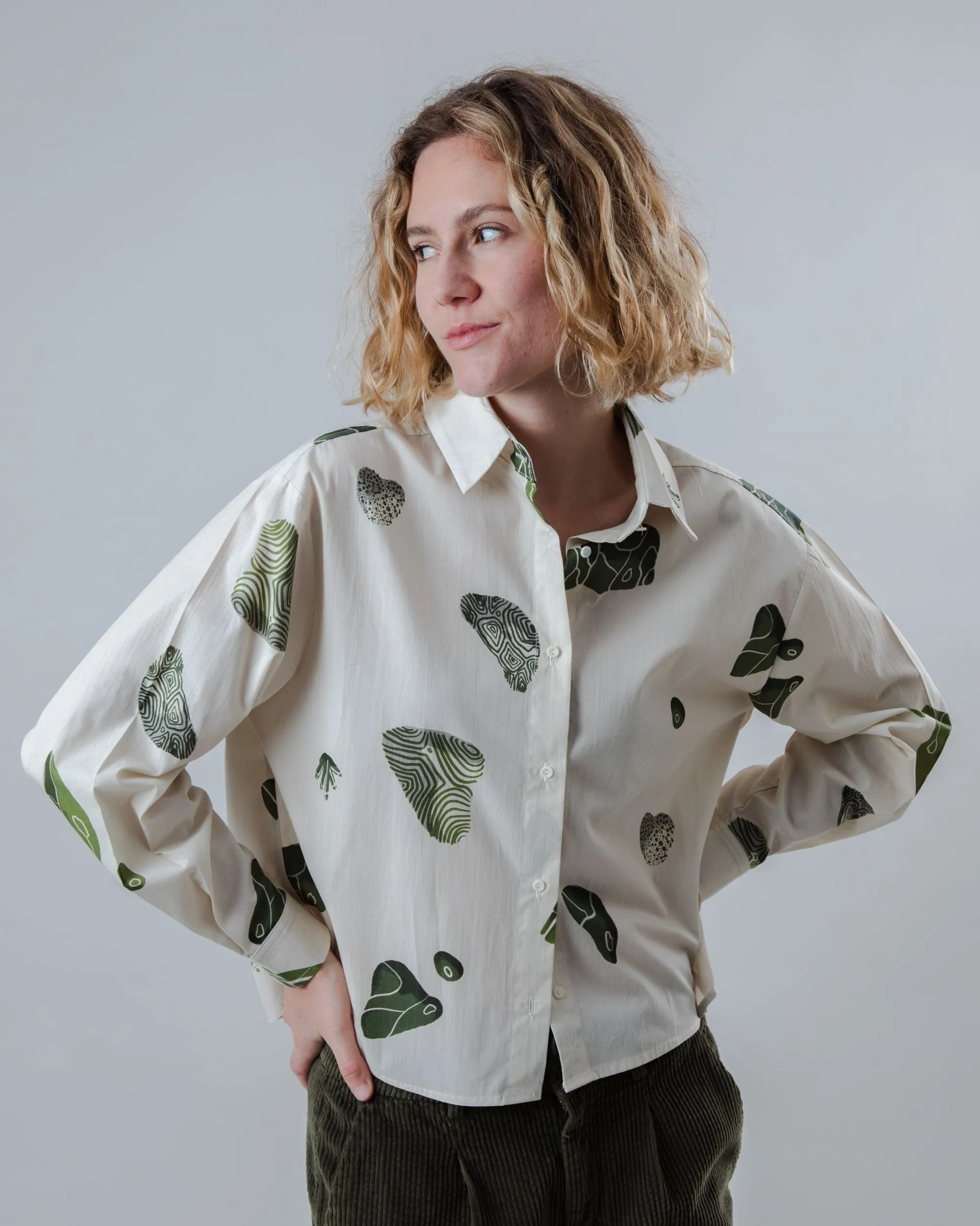 Quarry Boxy Cotton Blouse Ecru sold by Ivalo.com product image thumbnail 4