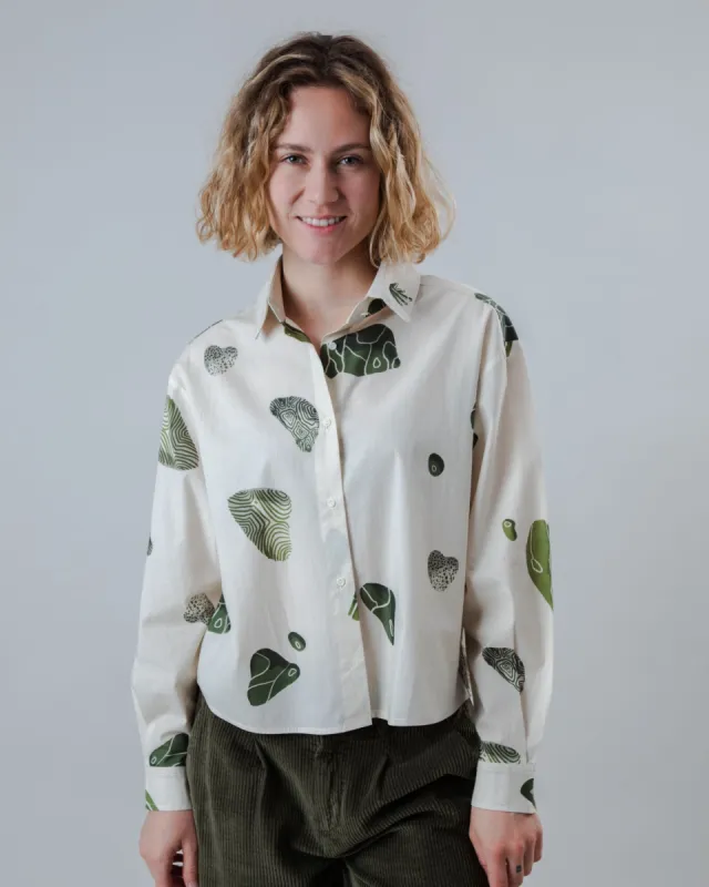 Quarry Boxy Cotton Blouse Ecru sold by Ivalo.com