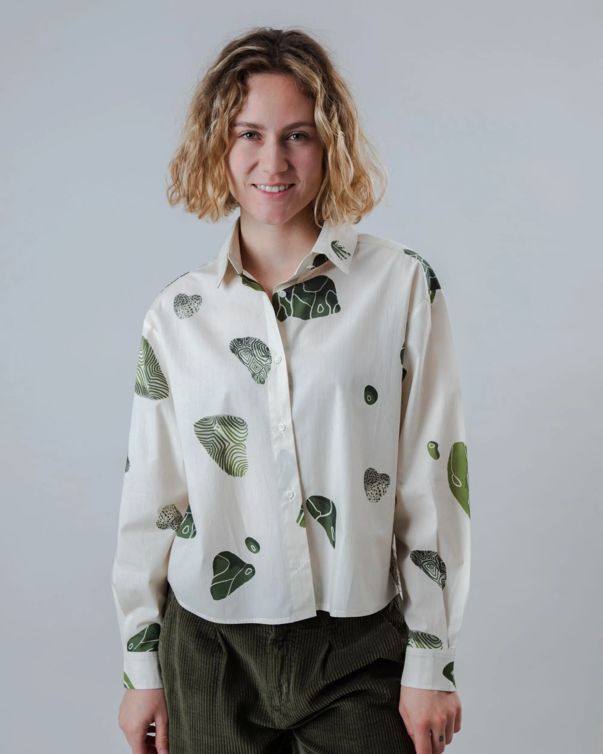 Quarry Boxy Cotton Blouse Ecru sold by Ivalo.com