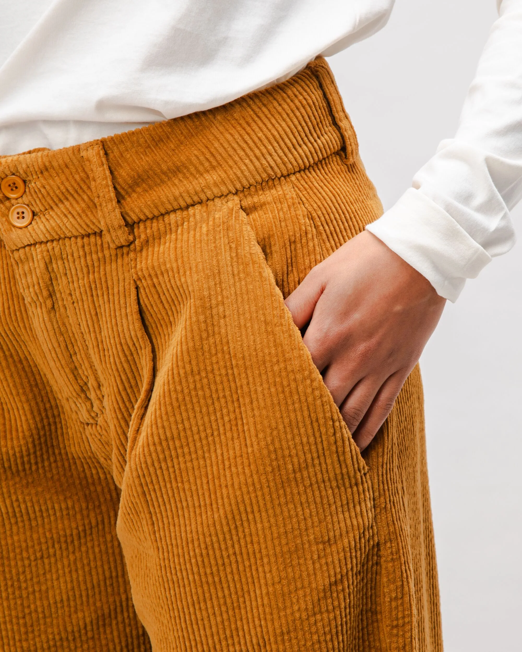 Corduroy Pleated Pants Camel sold by Ivalo.com product image thumbnail 3
