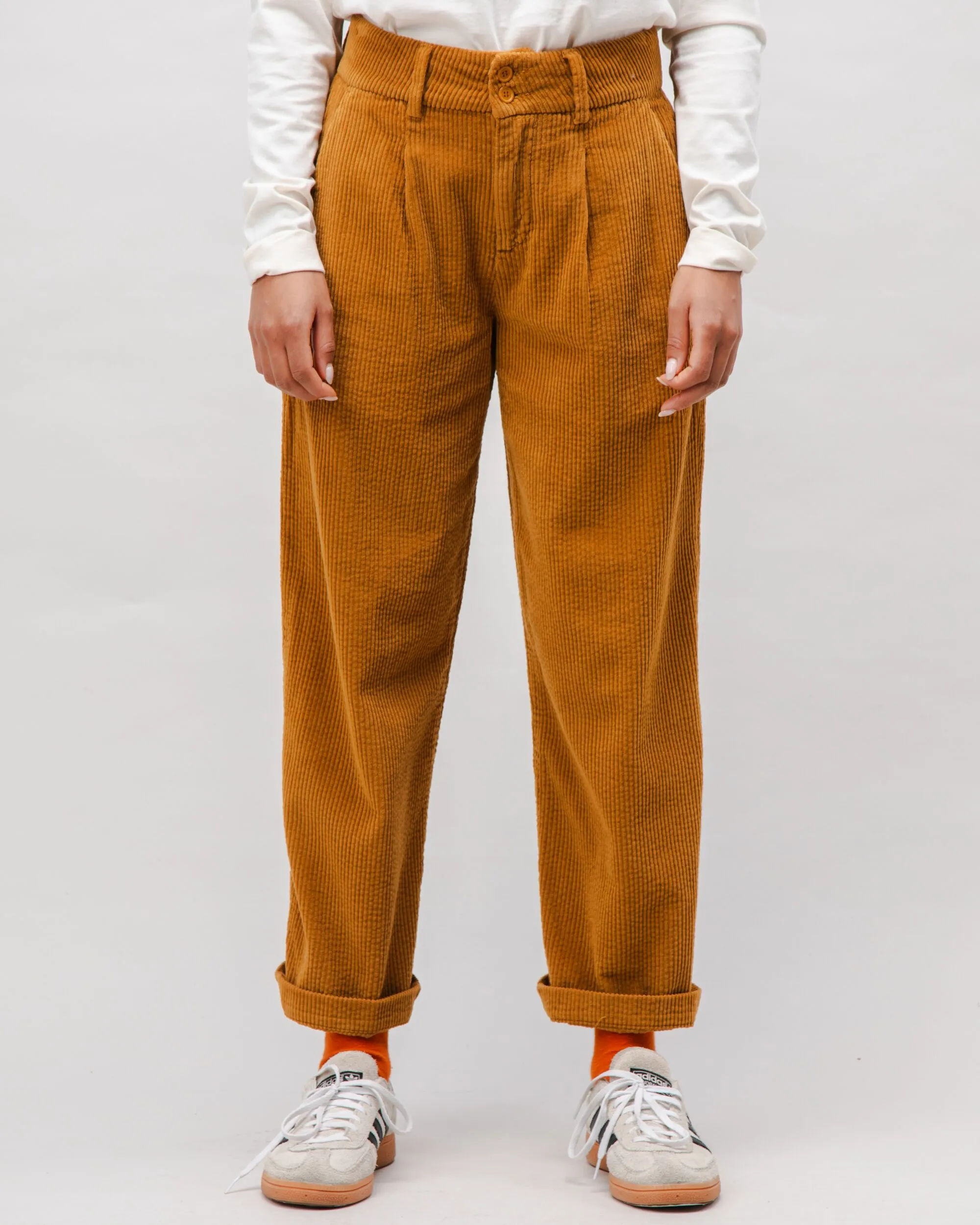 Corduroy Pleated Pants Camel sold by Ivalo.com product image thumbnail 2