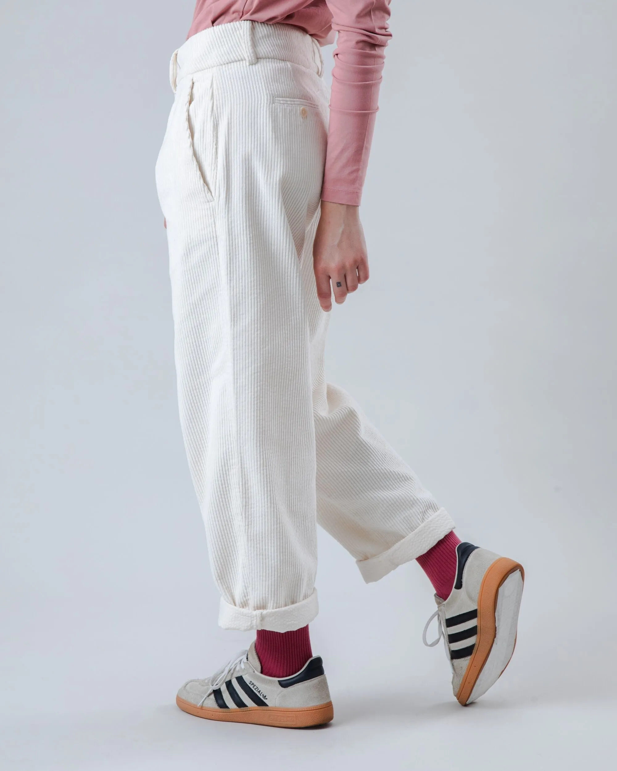 Corduroy Pleated Pants Ecru sold by Ivalo.com product image thumbnail 2