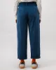 Corduroy Pleated Pants Indigo sold by Ivalo.com