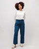 Corduroy Pleated Pants Indigo sold by Ivalo.com