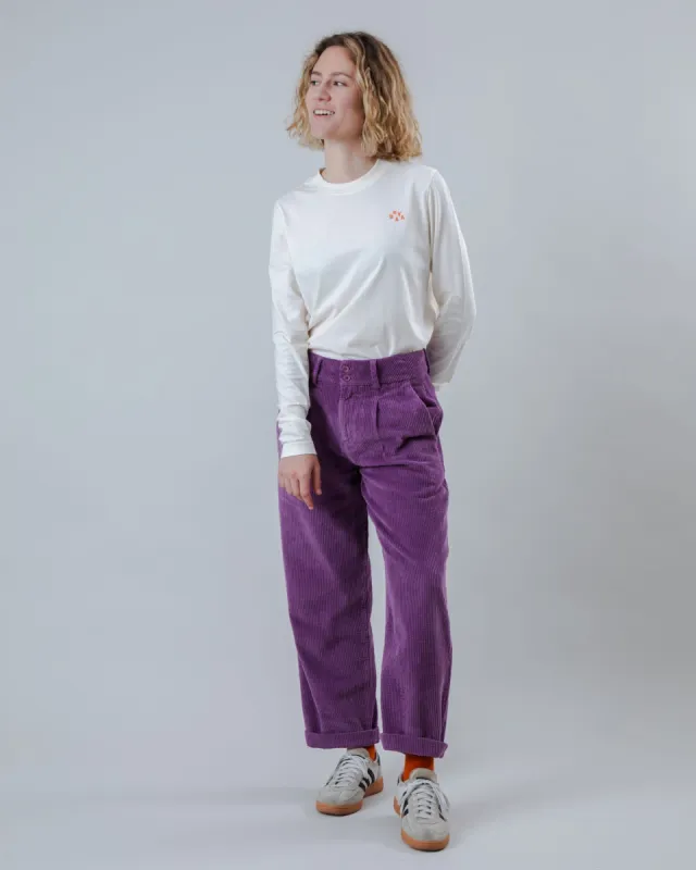 Corduroy Pleated Pants Orchid sold by Ivalo.com