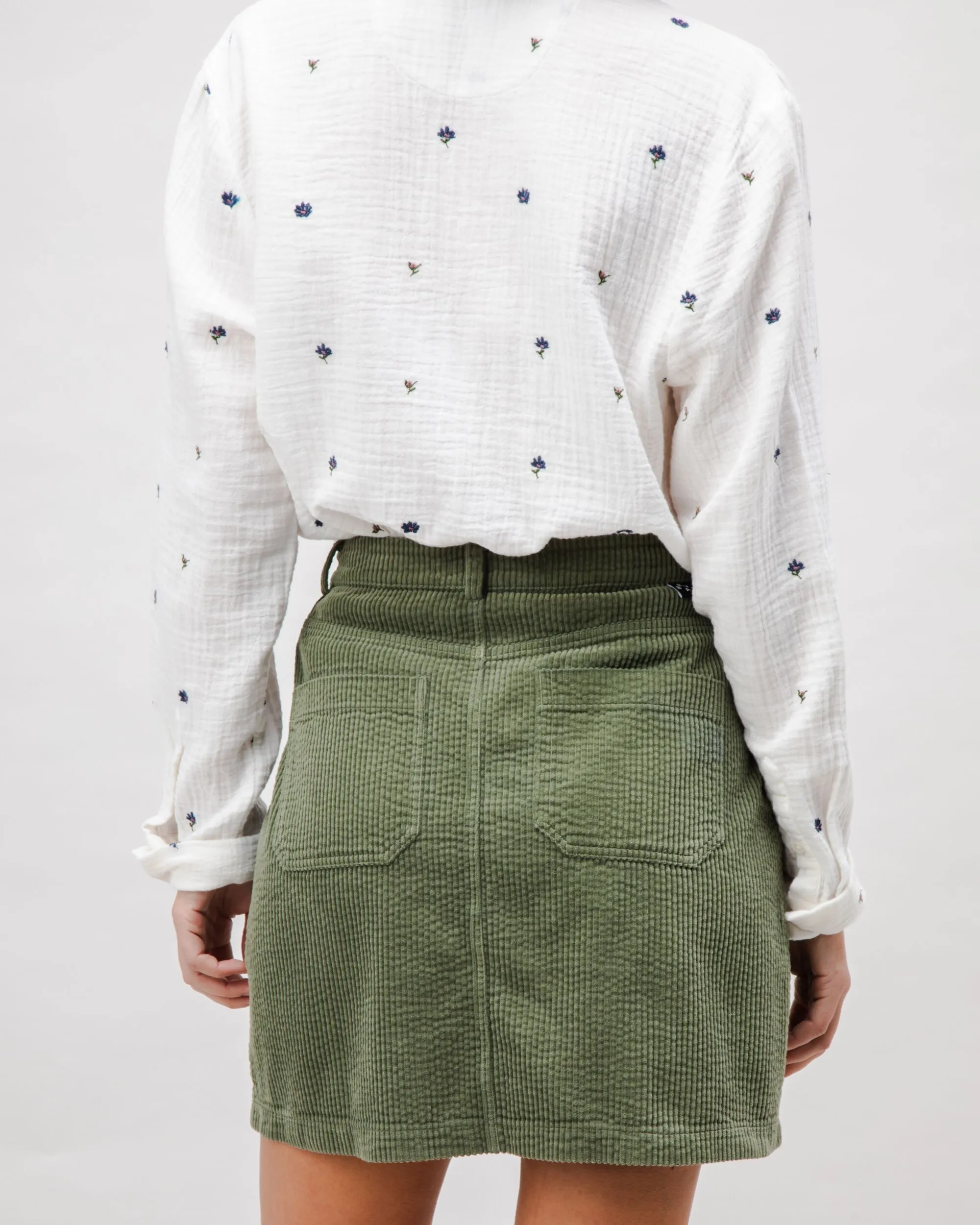 Corduroy Short Skirt Stone Green sold by Ivalo.com product image thumbnail 5