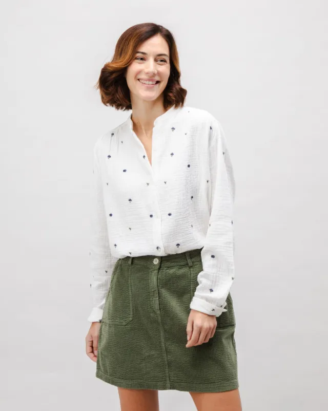 Corduroy Short Skirt Stone Green sold by Ivalo.com
