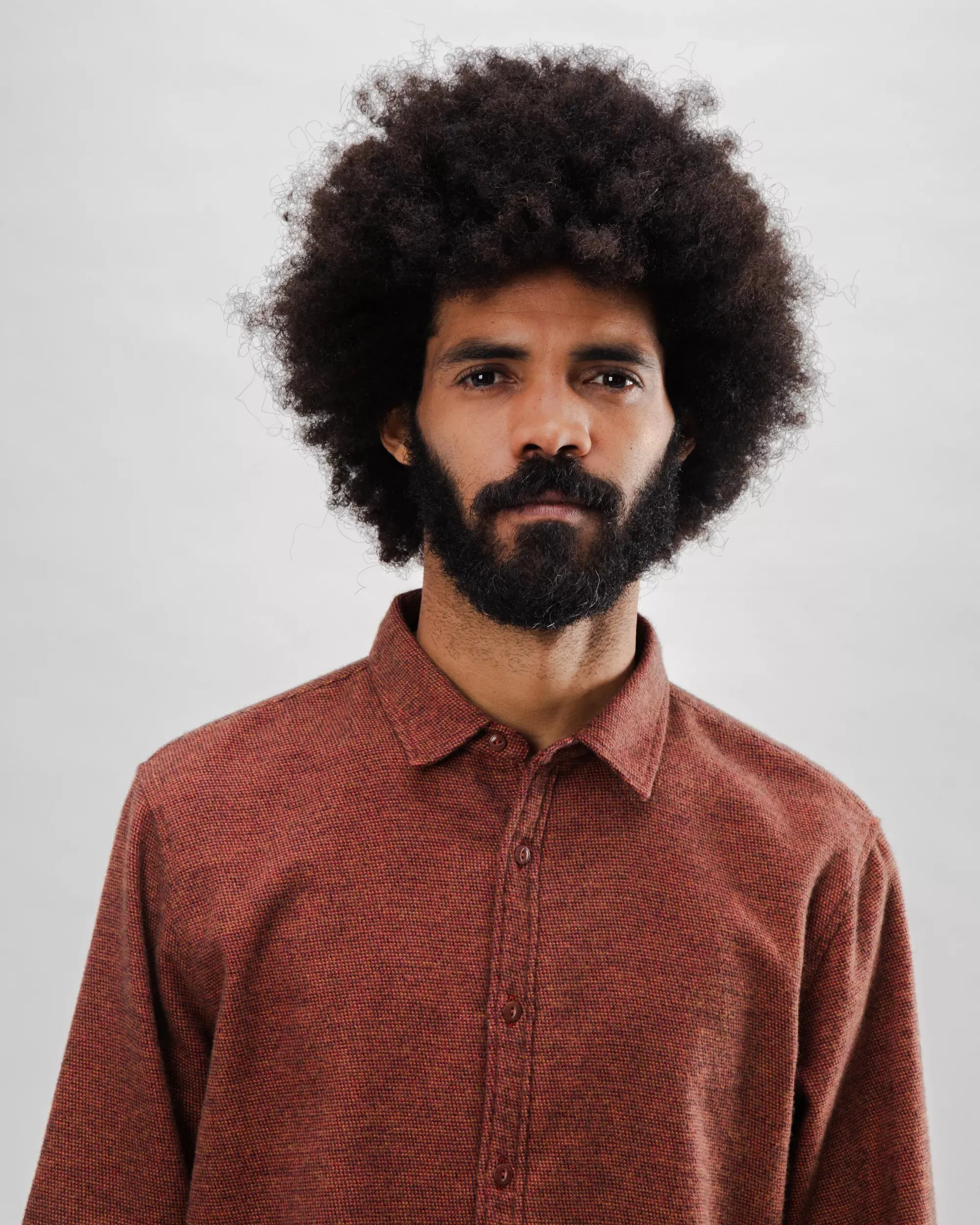 Mouline Flannel Overshirt Orange sold by Ivalo.com