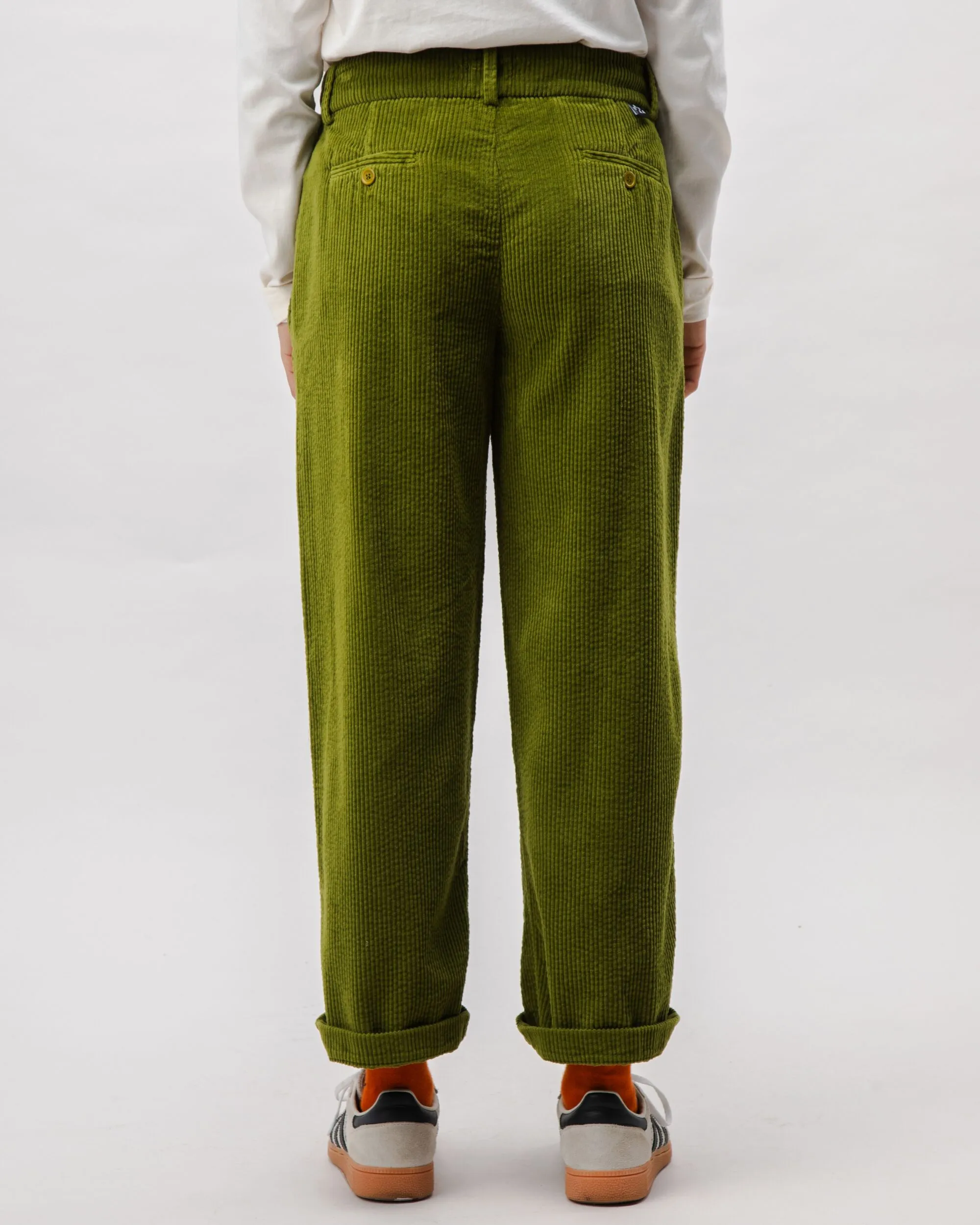 Corduroy Pleated Pants Green sold by Ivalo.com product image thumbnail 4