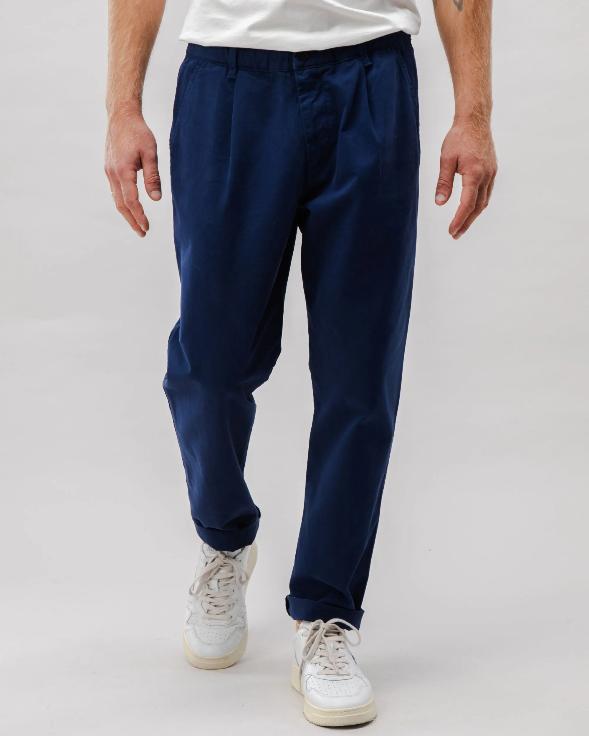 Comfort Chino Cotton Pants Navy sold by Ivalo.com