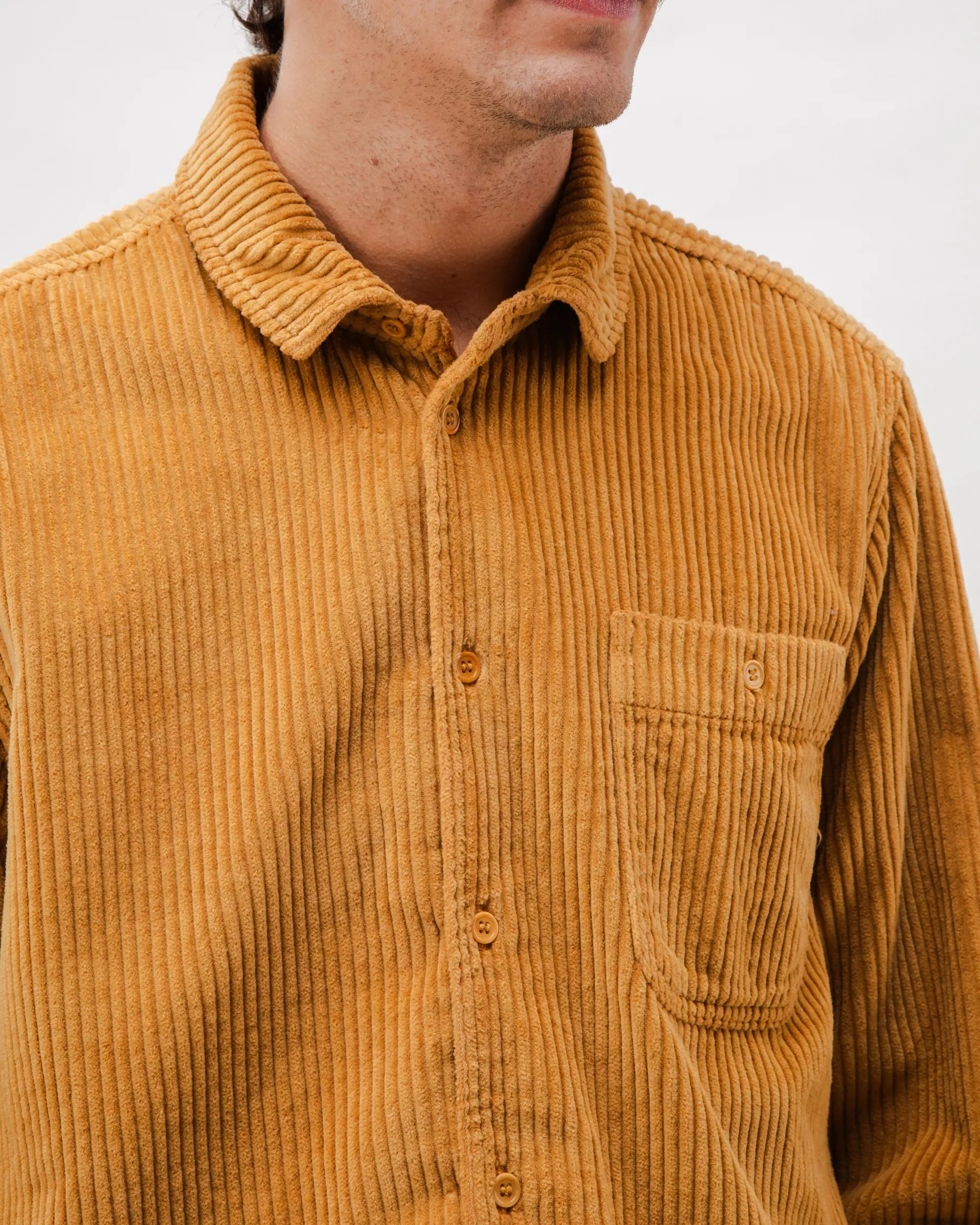 Corduroy Overshirt Camel sold by Ivalo.com