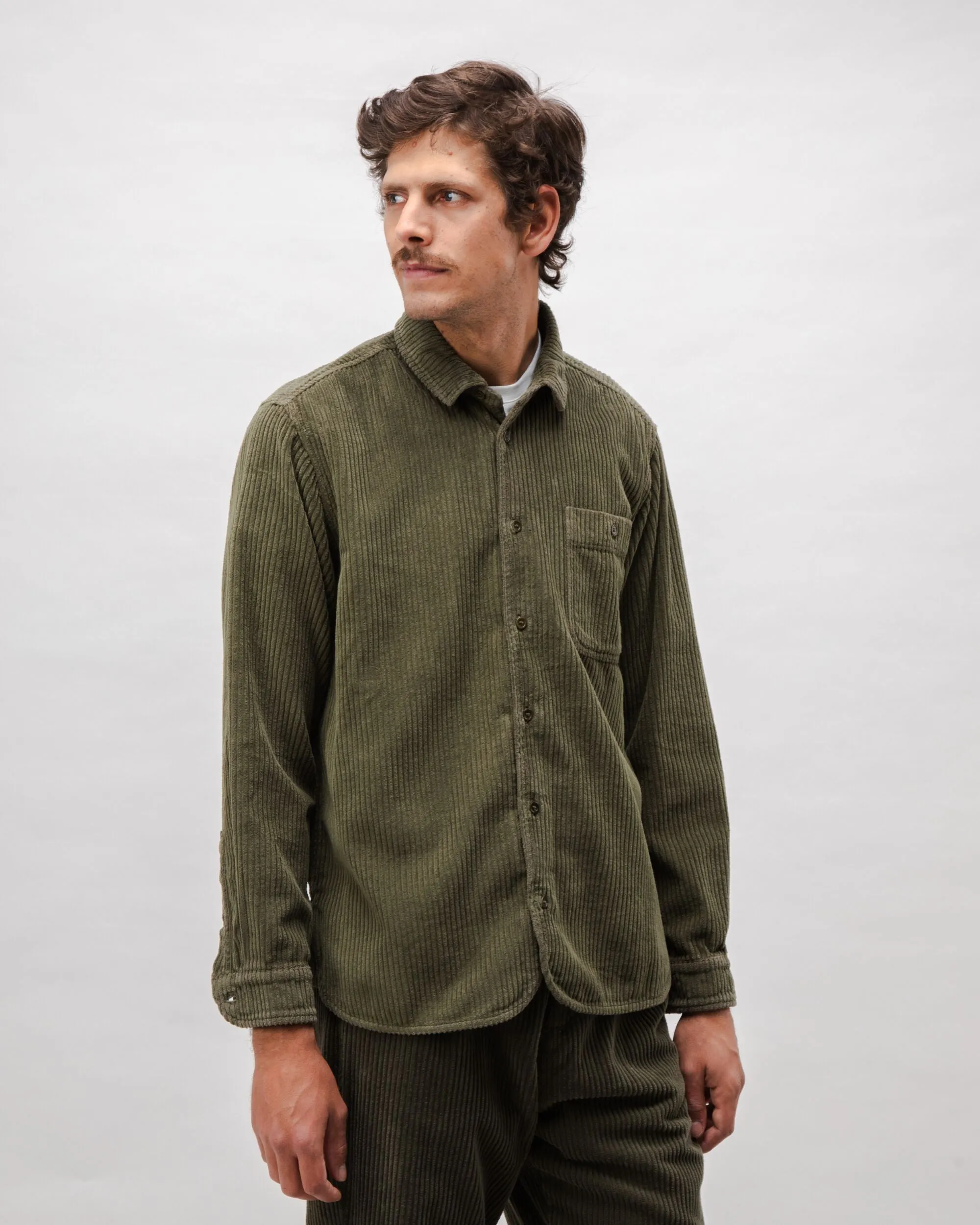 Corduroy Overshirt Stone Green sold by Ivalo.com product image thumbnail 2