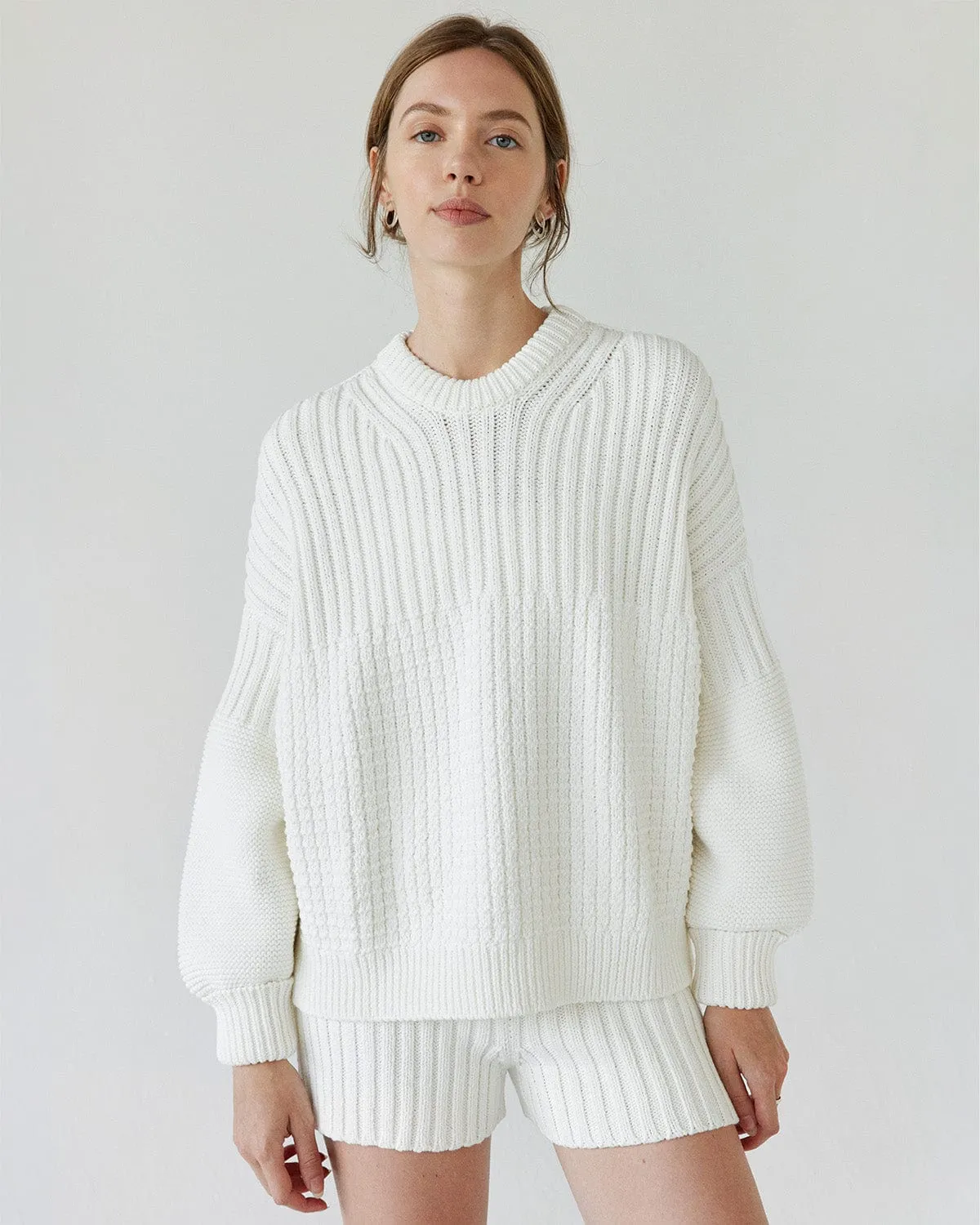 Delčia Cotton Sweater Off-White sold by Ivalo.com