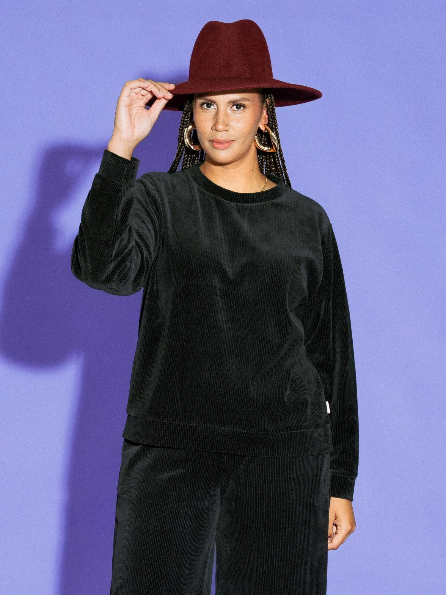 Abbie Sweater Corduroy Black sold by Ivalo.com