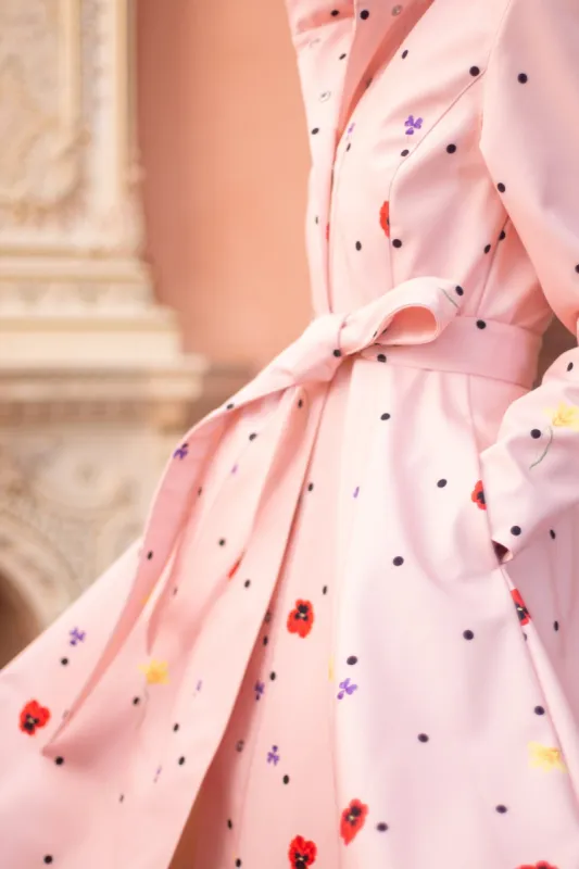 Soft Pink Belt with Floral Print Cotton Candy sold by Ivalo.com