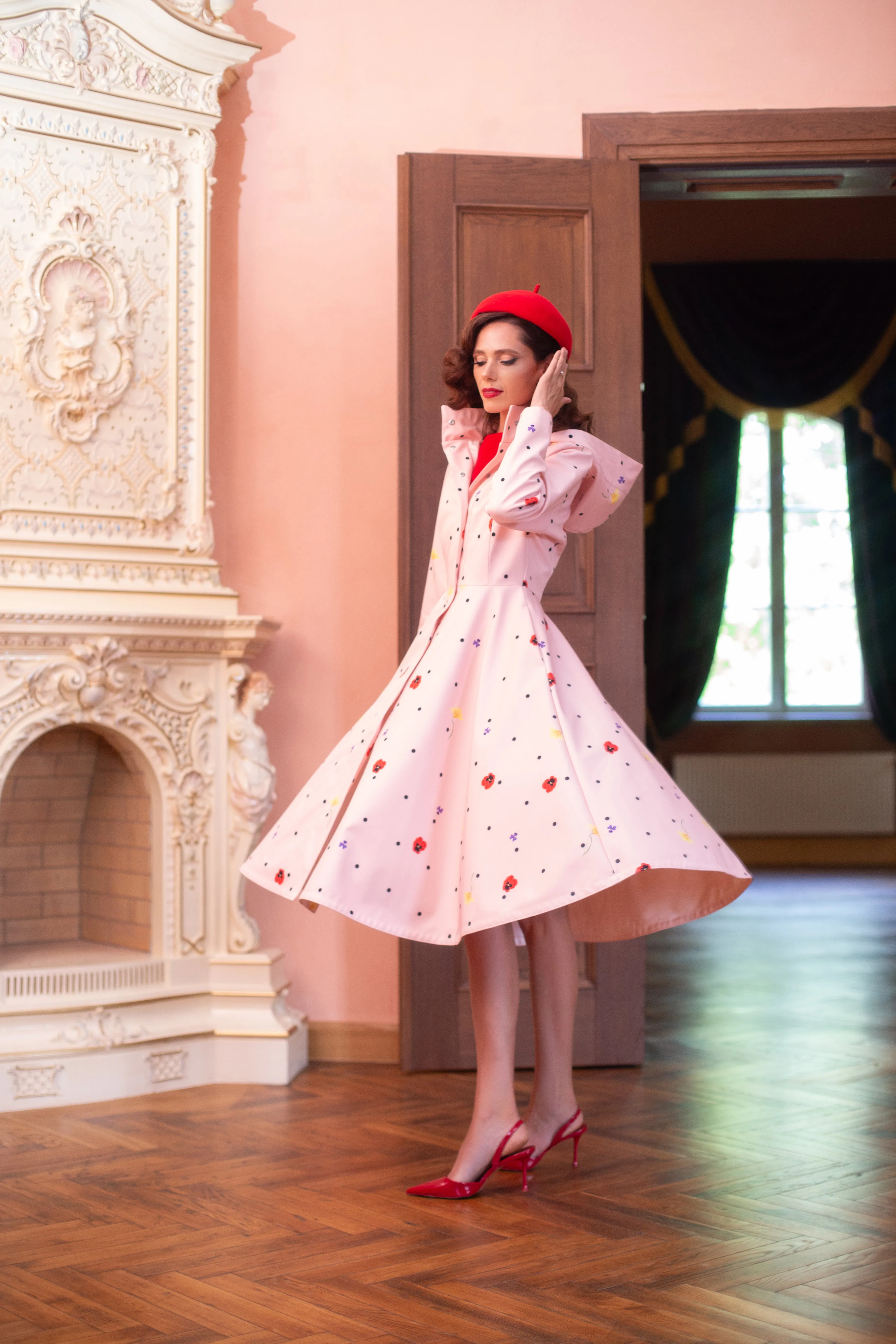 Fit and Flare Raincoat with A-Line Hem Cotton Candy Pink sold by Ivalo.com product image thumbnail 3