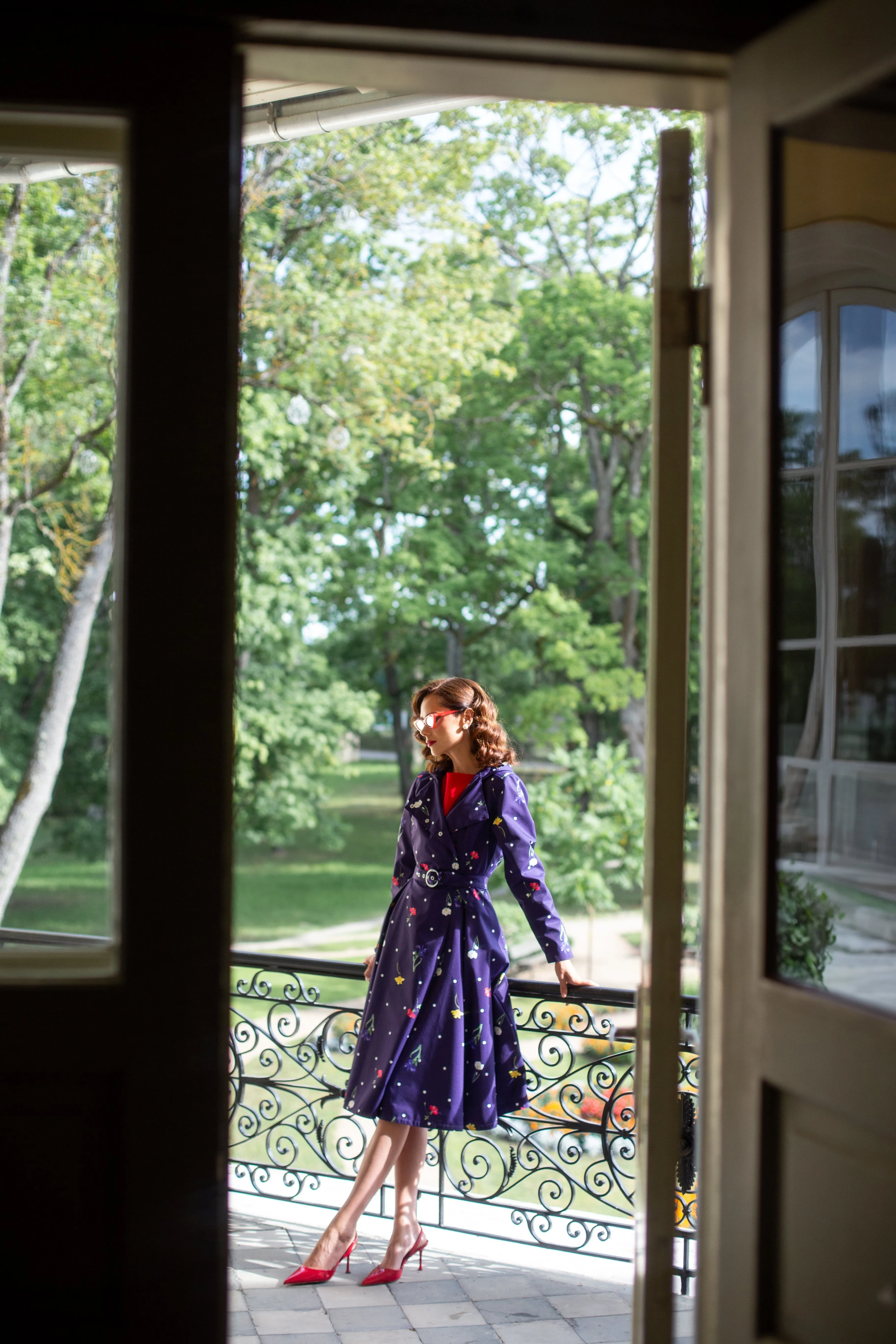 Double Breasted Trench Coat Violet Bloom sold by Ivalo.com product image thumbnail 5