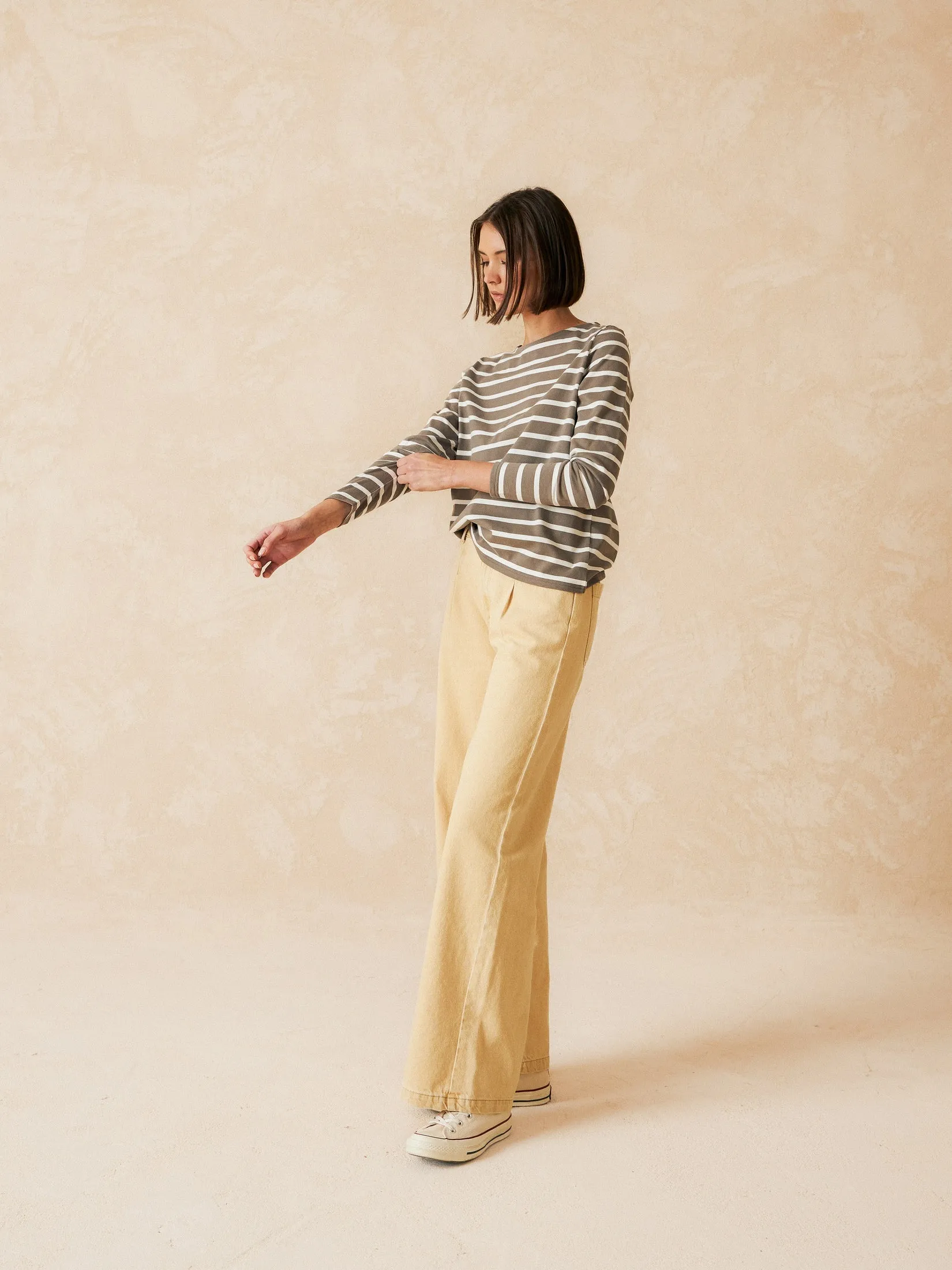 Striped Long Sleeve T-Shirt Grey sold by Ivalo.com