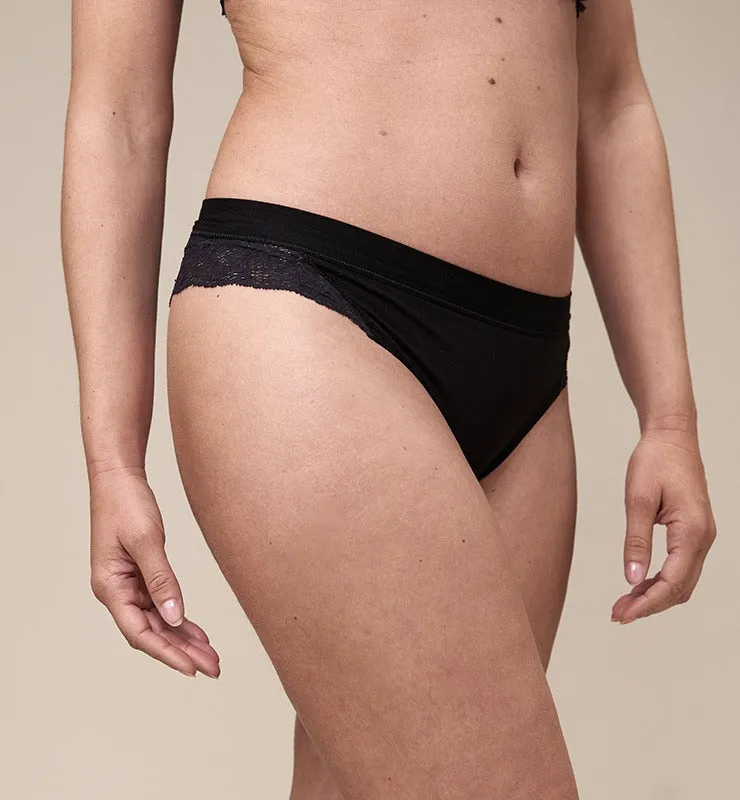 Brazilian Briefs Natural Fabric Eco Lace Black - 3 Pack sold by Ivalo.com product image thumbnail 2
