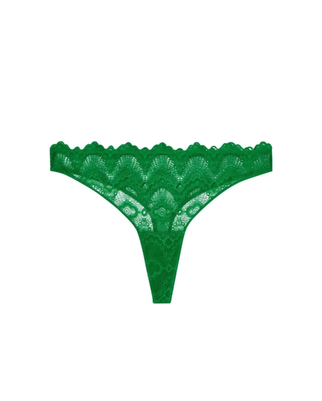 Lace Thong Green Ivy sold by Ivalo.com