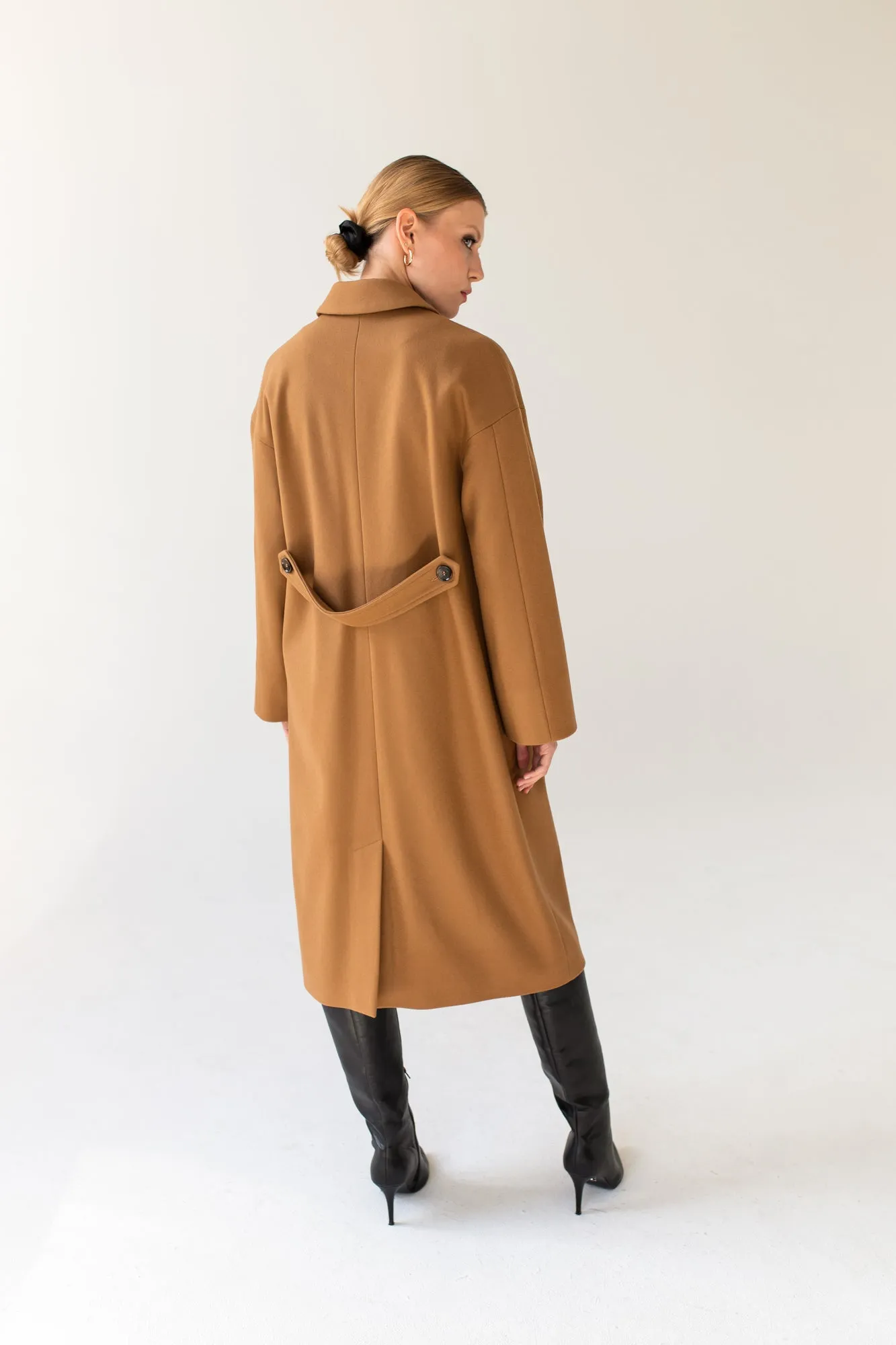 Double-Breasted Coat Caramel sold by Ivalo.com product image thumbnail 2