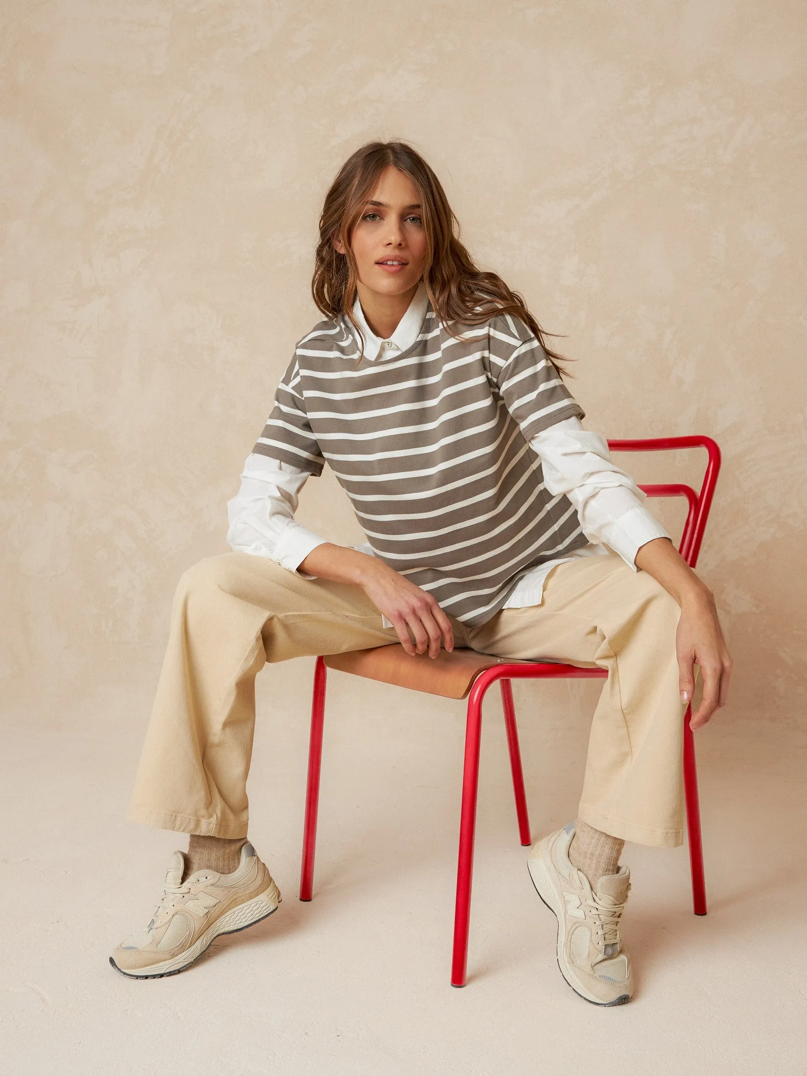 Striped T-Shirt Grey sold by Ivalo.com product image thumbnail 3