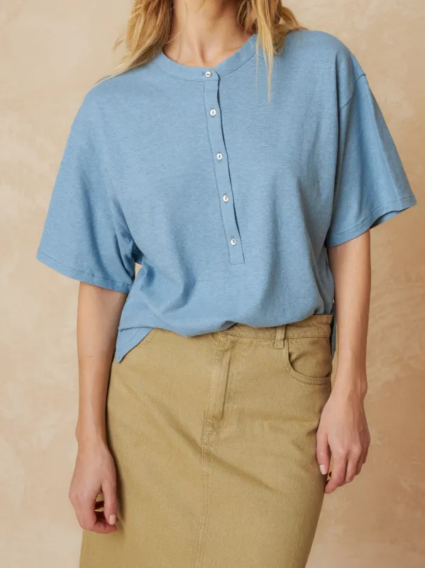 Hemp Shirt Blue made by Ivalo.com