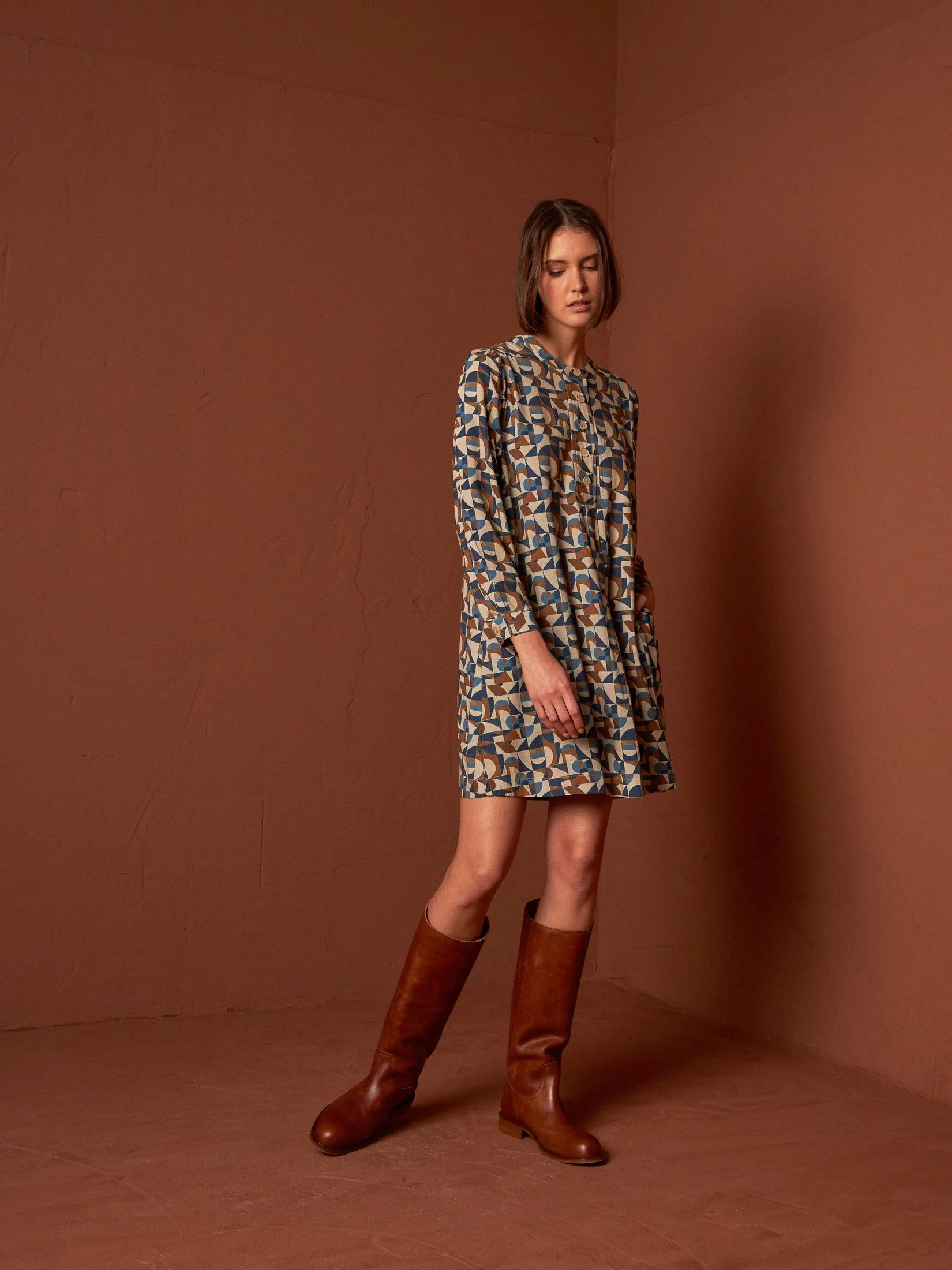 Water Print Dress Jeans Blue sold by Ivalo.com