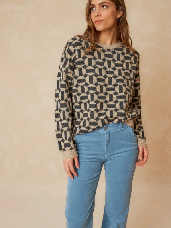 Geometric Jacquard Knit made by Indi & Cold