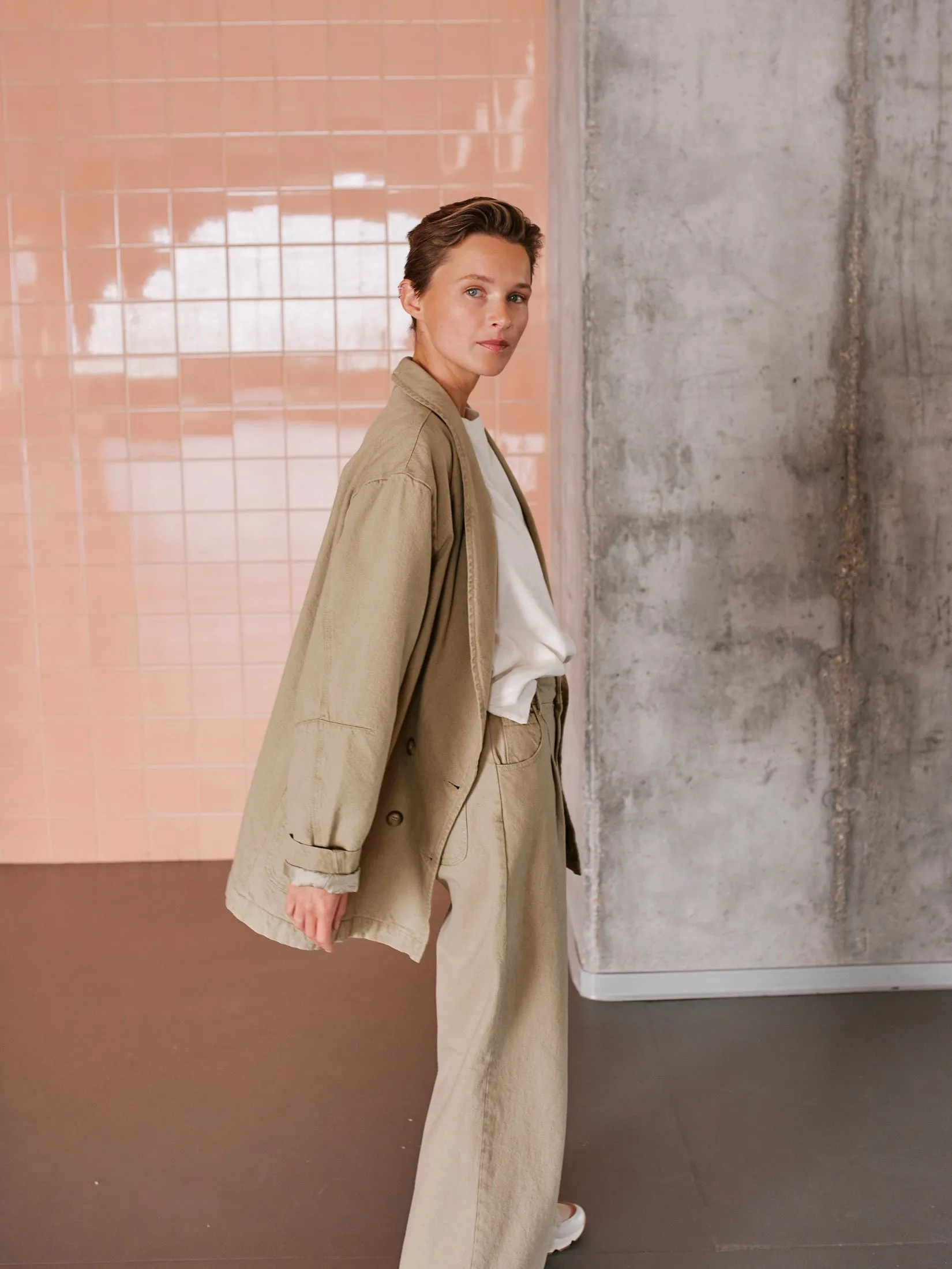 Oversized Coat Green sold by Ivalo.com