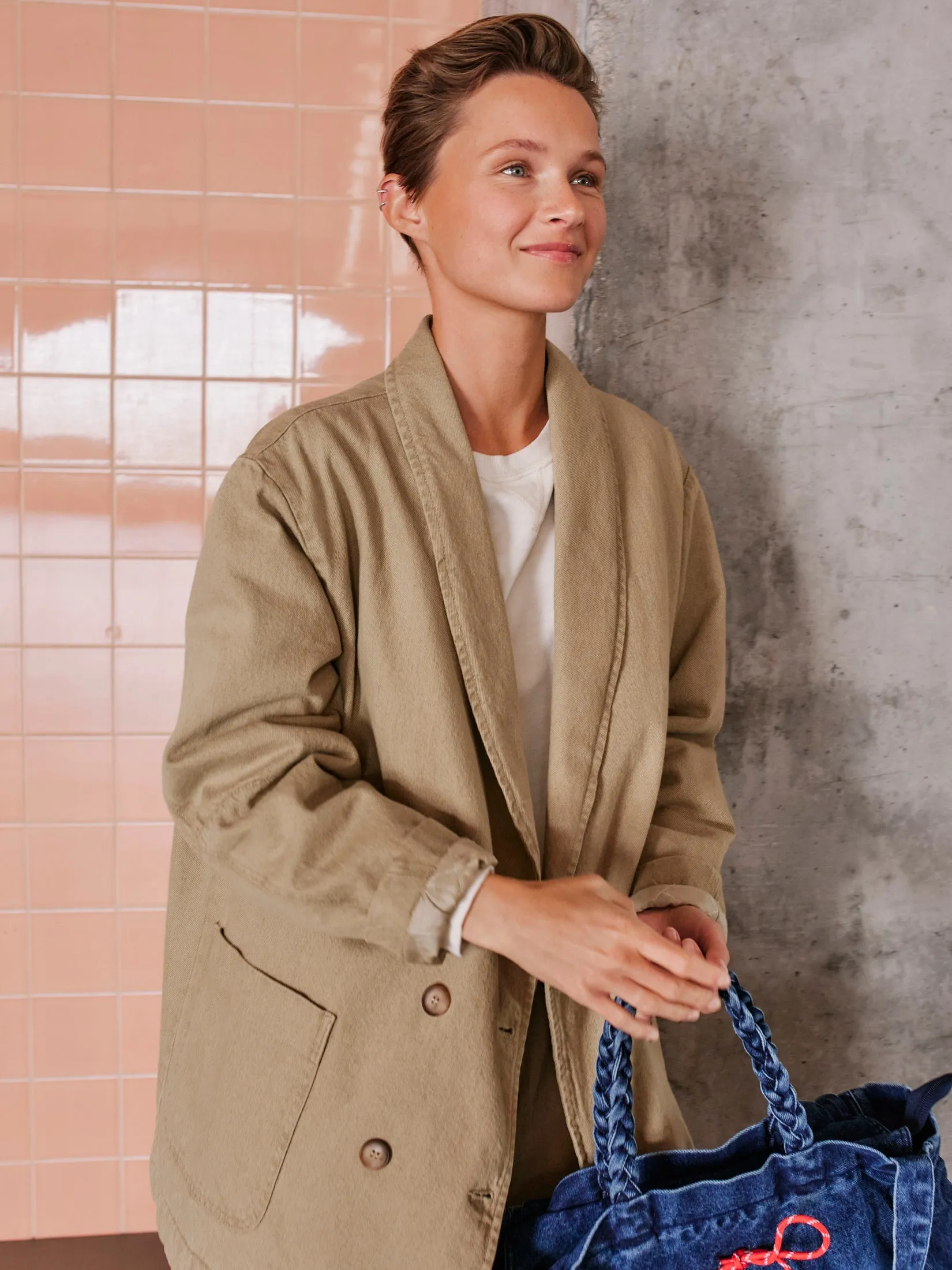 Oversized Coat Green sold by Ivalo.com product image thumbnail 2