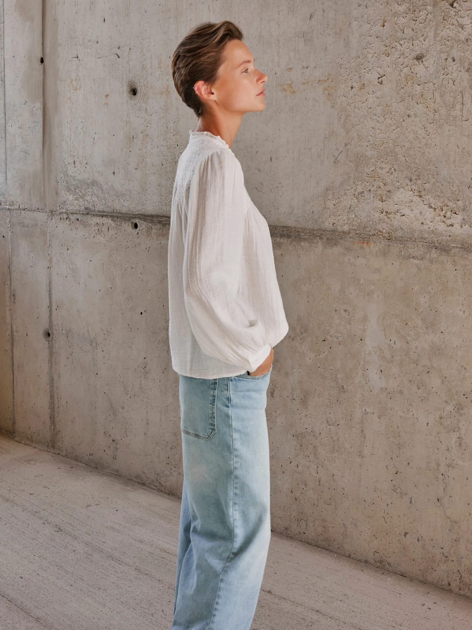 Smock Embroidered Shirt Green sold by Ivalo.com product image thumbnail 4