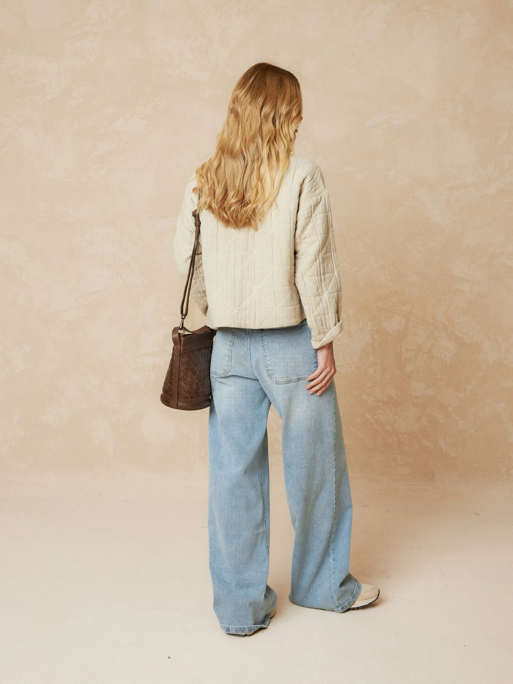 Cotton Jacquard Jacket Beige sold by Ivalo.com product image thumbnail 4