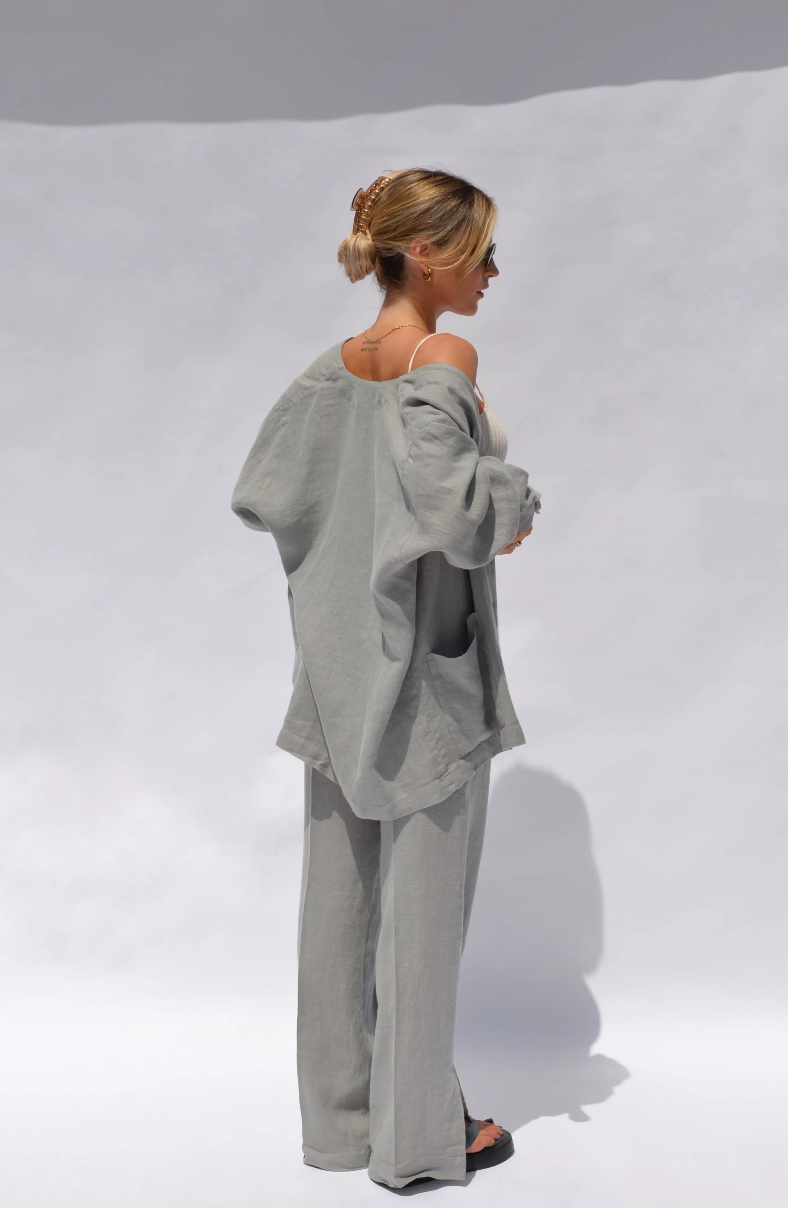 Kuta Linen Jacket Grey sold by Ivalo.com product image thumbnail 4