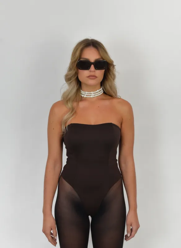 Jackie Bodysuit Brown sold by Ivalo.com