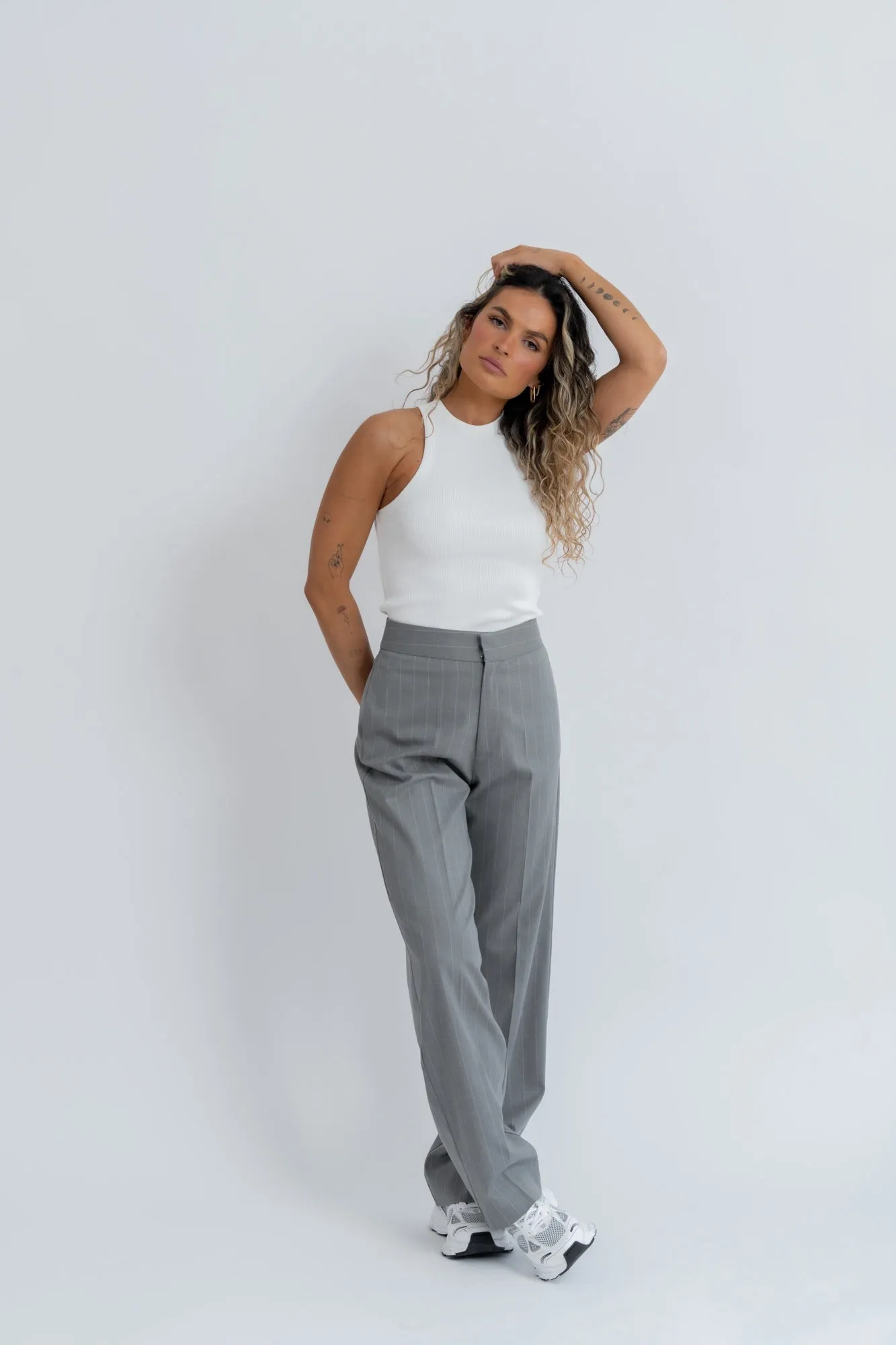 Frankie Pinstripe Trousers Grey sold by Ivalo.com product image thumbnail 4