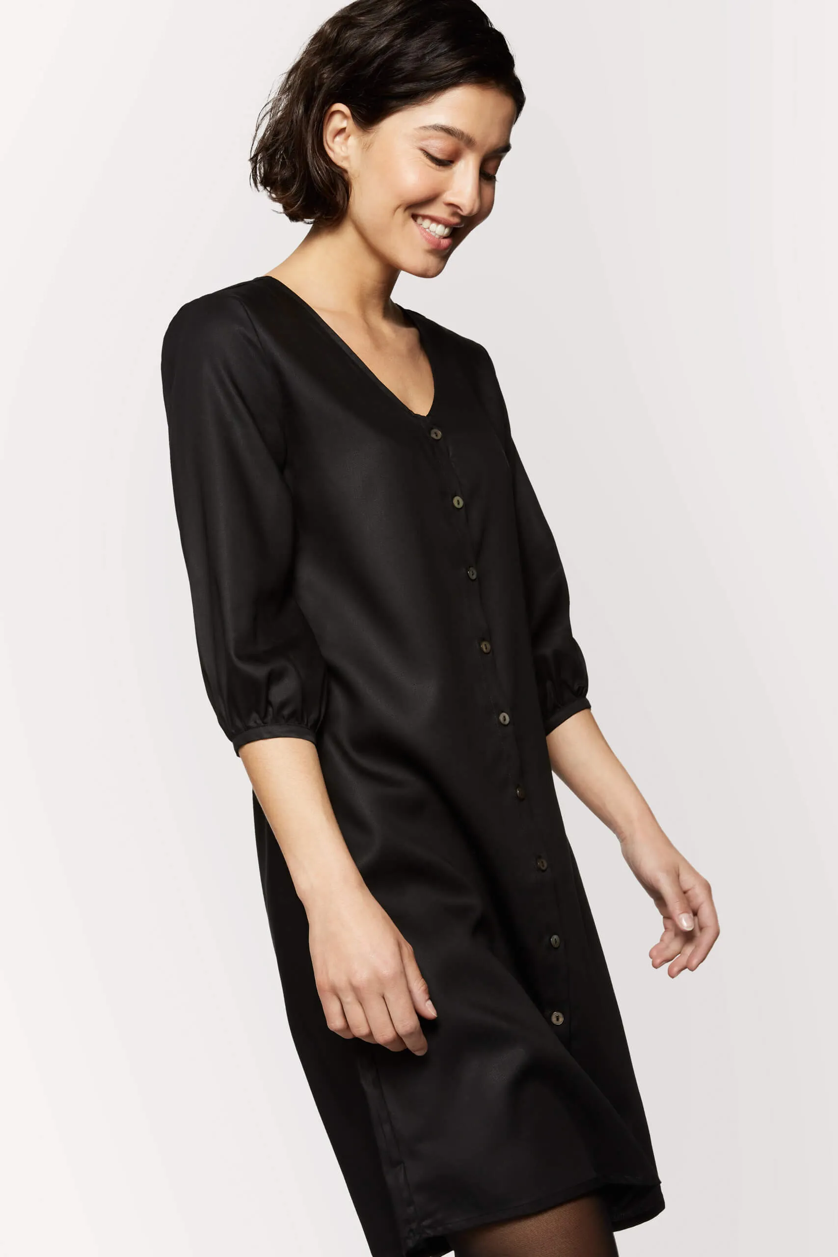 Livia Little Black Tencel Dress sold by Ivalo.com