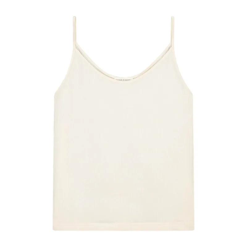 Crêpe Cotton Singlet Crème sold by Ivalo.com