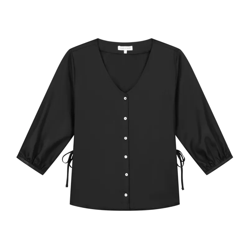 Dressy Tencel Top Black sold by Ivalo.com