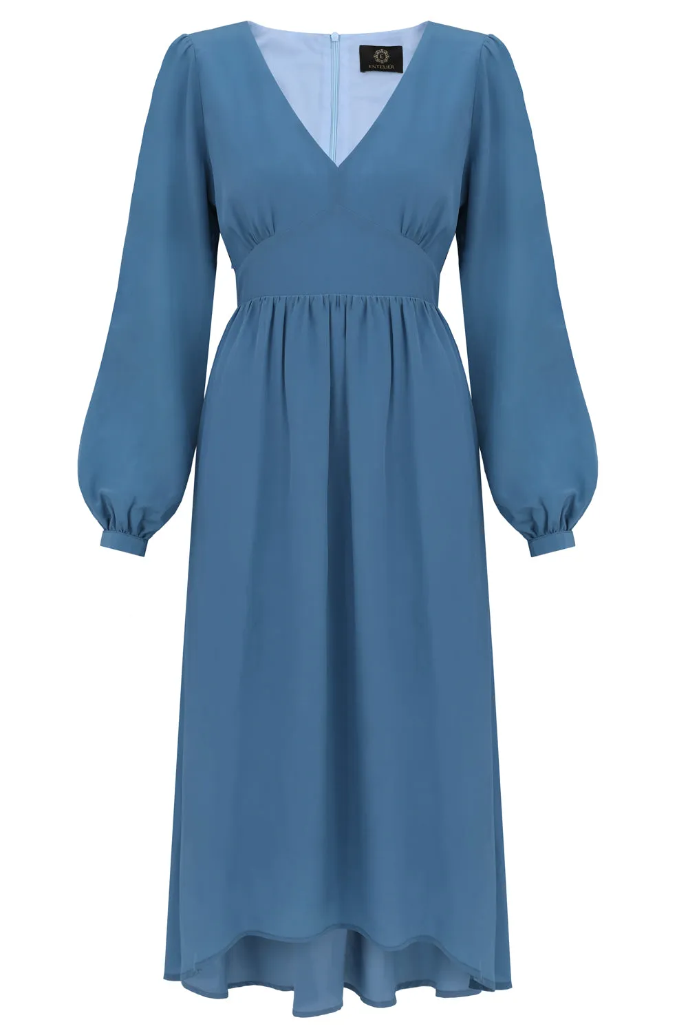 Blue Silk Maxi Dress sold by Ivalo.com product image thumbnail 2