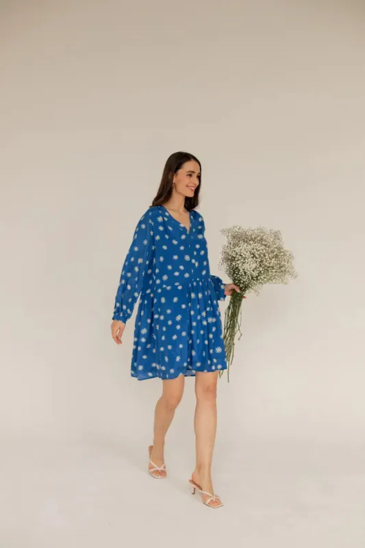 Daisy Silk Dress Blue sold by Ivalo.com