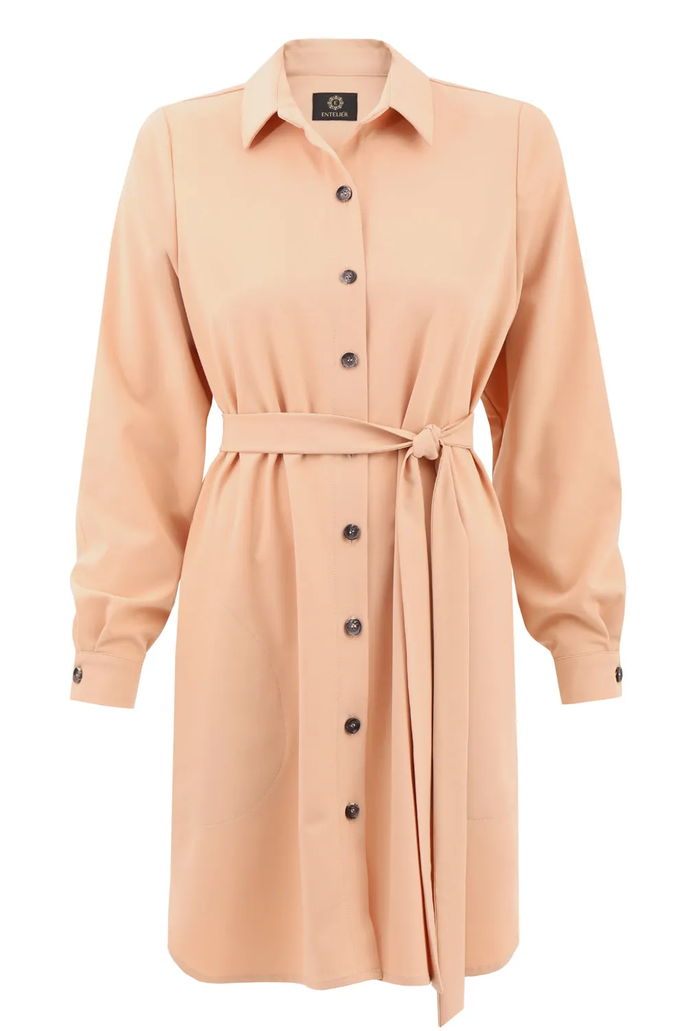 Amelie Beige Shirt Dress sold by Ivalo.com product image thumbnail 2