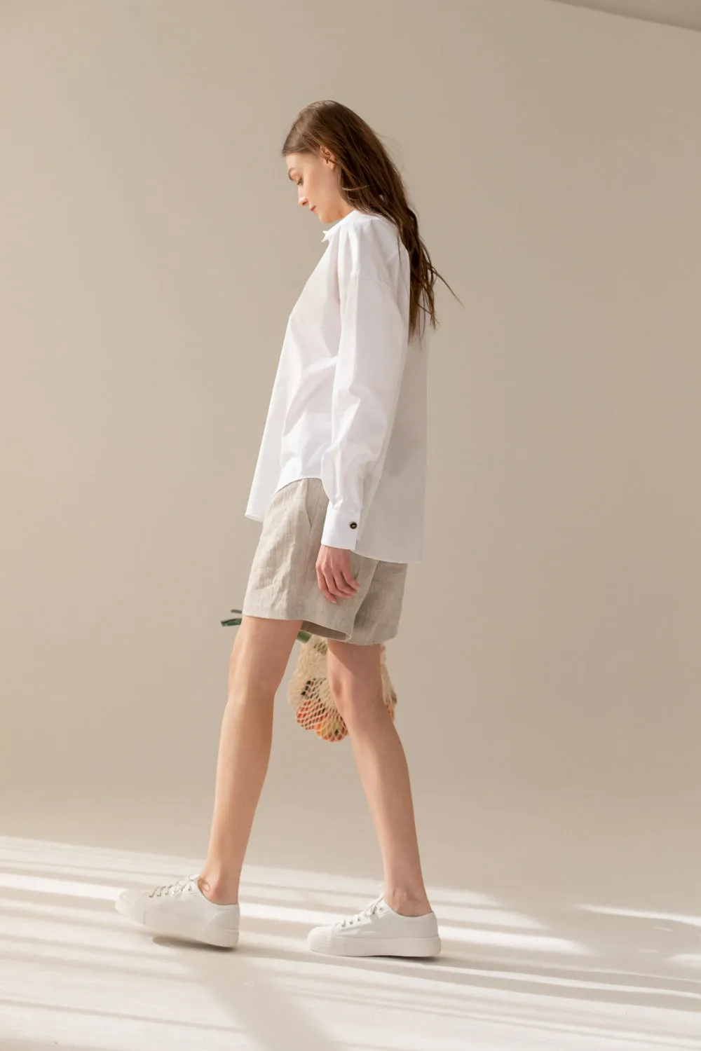 Classic Oversize Shirt White sold by Ivalo.com product image thumbnail 5