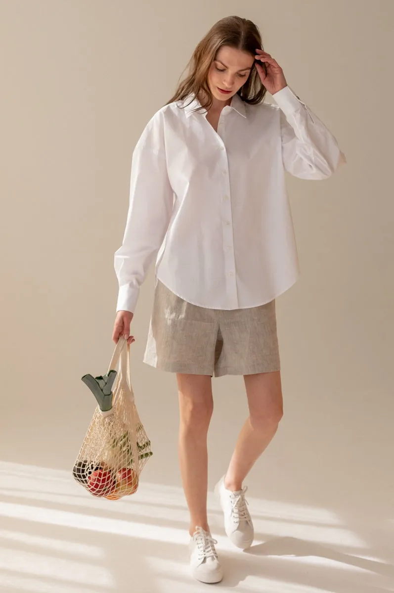 Classic Oversize Shirt White sold by Ivalo.com