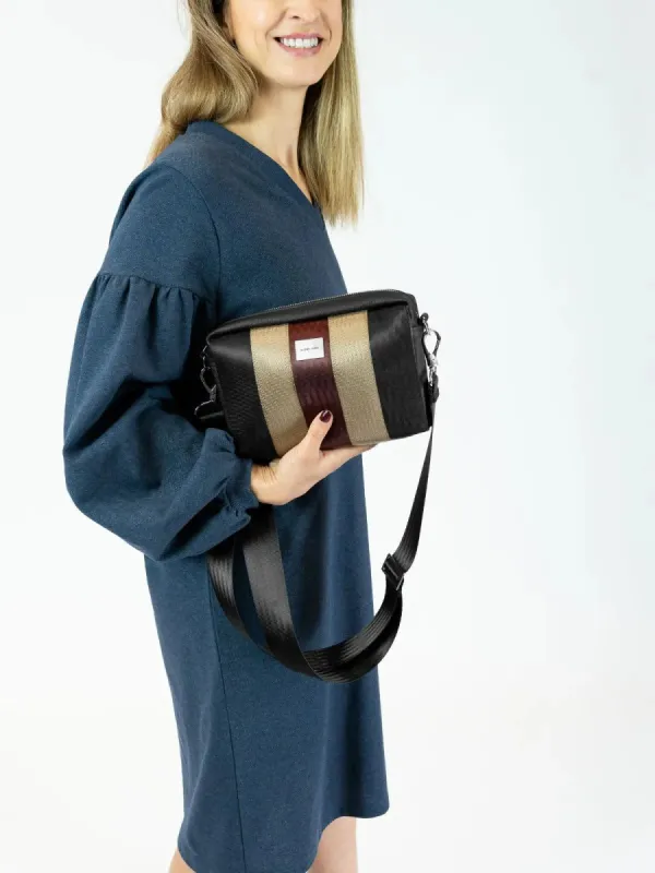 Kaste Bag Black-Beige-Burgundy sold by Ivalo.com